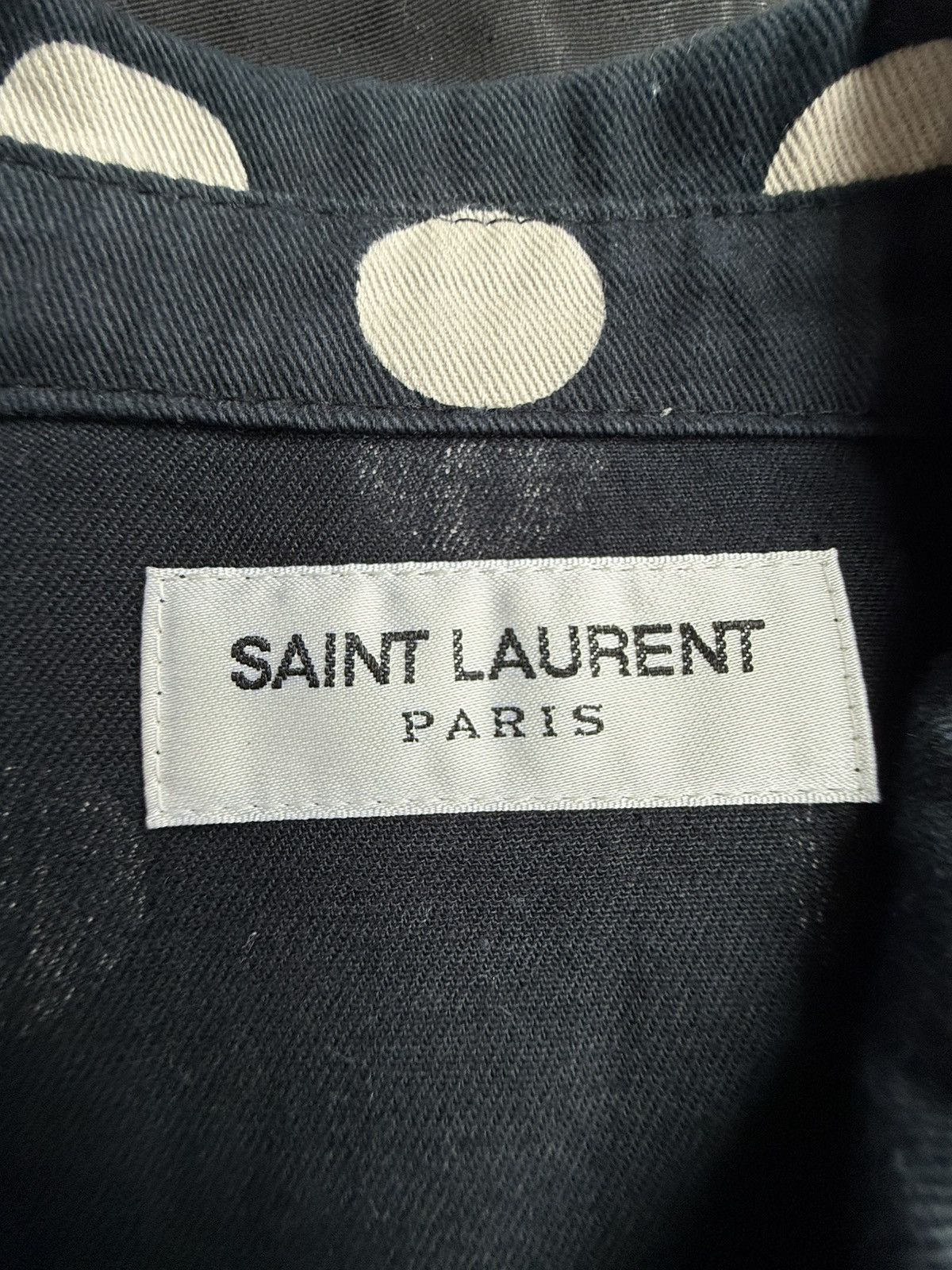Saint Laurent Paris Saint Laurent black polka dot western denim shirt XL Grail Size US XL / EU 56 / 4 - 20 Thumbnail