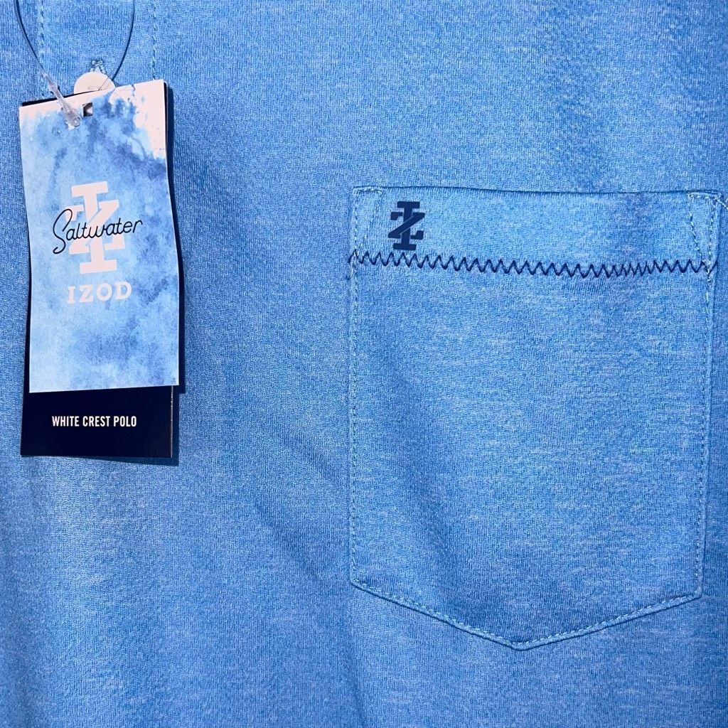Izod Izod Saltwater Whitecrest Polo Shirt Size US XXL / EU 58 / 5 - 5 Thumbnail