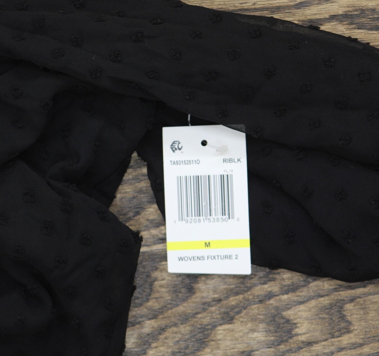 Other Nwt Sam & Jess V-neck Smocked Cuff Lined V-neck Top Black M Size M / US 6-8 / IT 42-44 - 4 Thumbnail