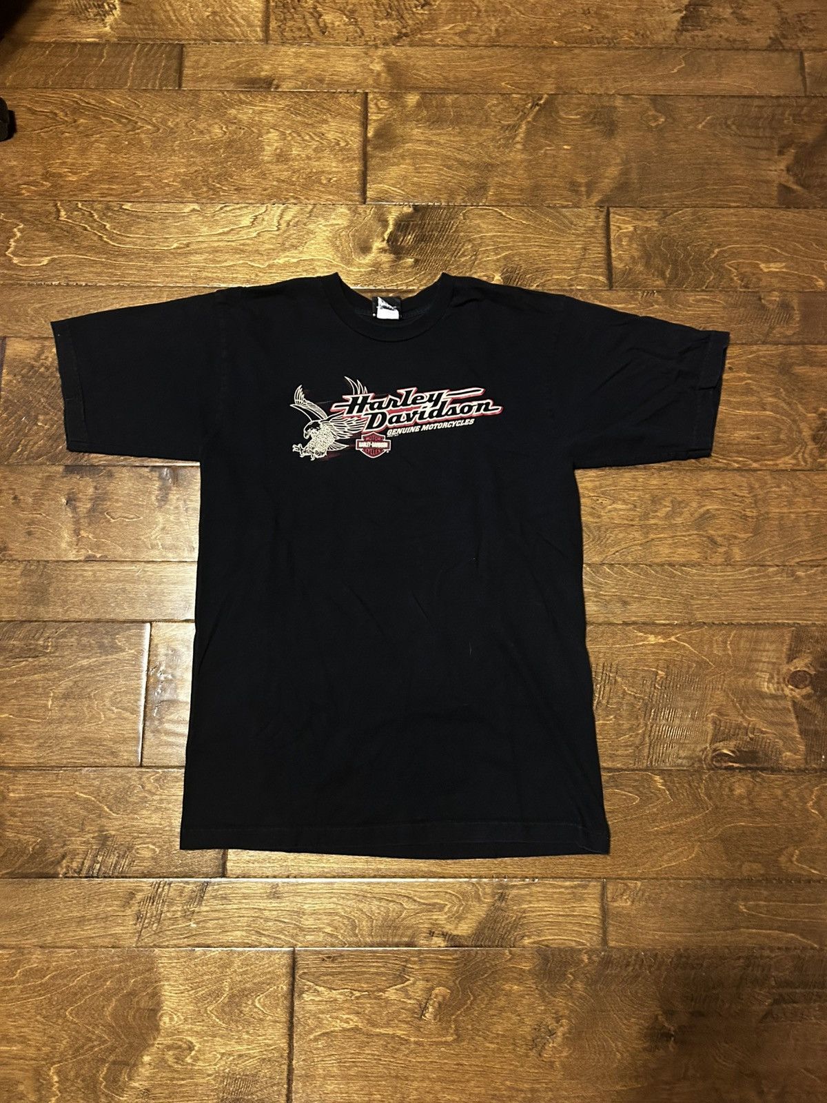 Harley Davidson × Vintage Vintage Biker Harley Davidson Black Tshirt Size US L / EU 52-54 / 3 - 1 Thumbnail