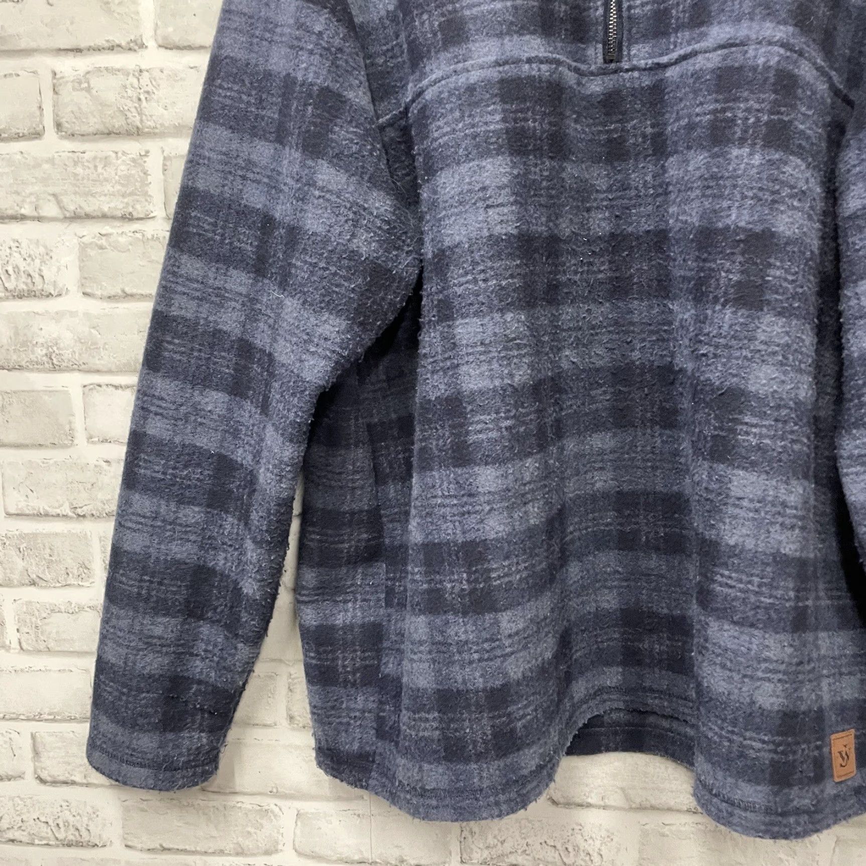 Vintage John Wayne Stock & Supply Blue Plaid Jacket Mens XL Half-Zip Windbreaker Size US XL / EU 56 / 4 - 3 Thumbnail