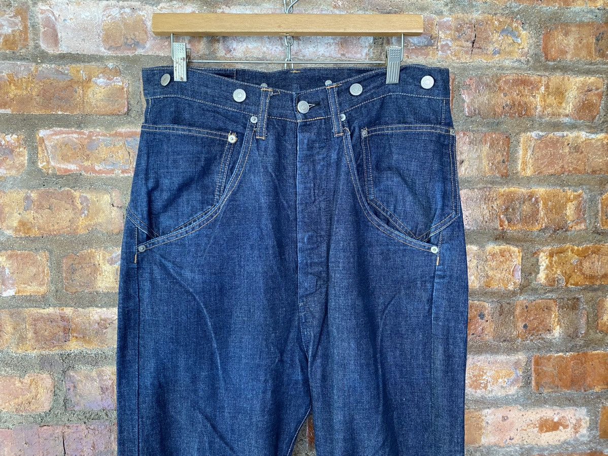 CABANE de ZUCCa × Issey Miyake × Japanese Brand Vtg Zucca by Issey Drop crotch Red selvedge ligth pants Size US 32 / EU 48 - 3 Thumbnail