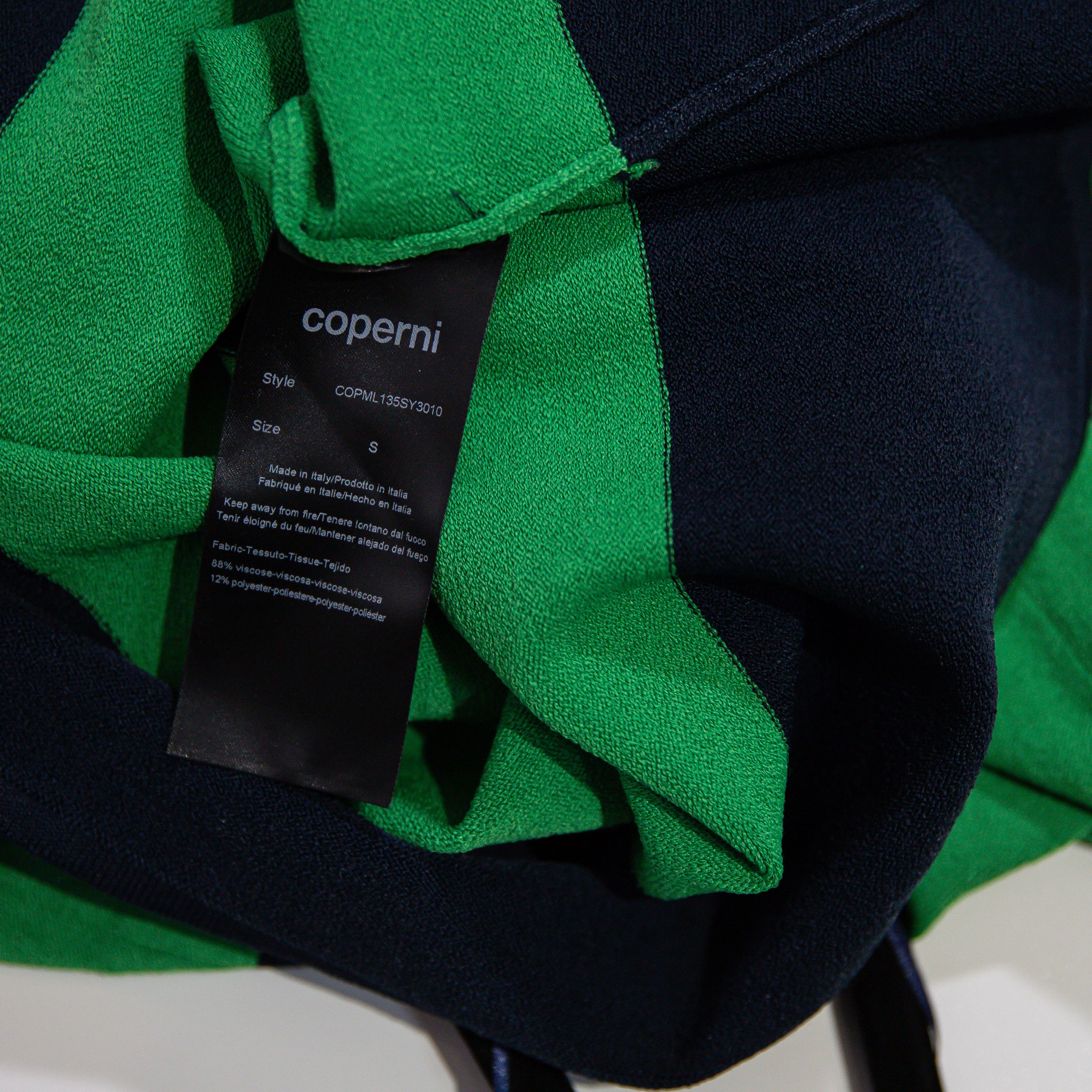 Coperni NEW Coperni Green Navy Blue Striped Size S / US 4 / IT 40 - 3 Thumbnail