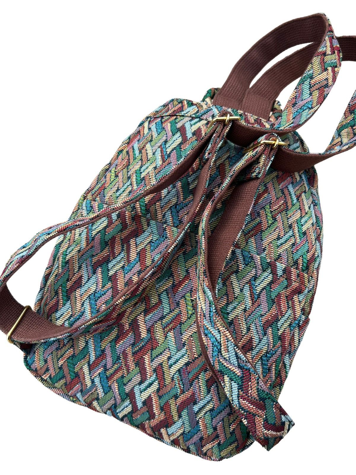 Vintage Vintage Yamatoya Ravi Ravi Japan Jacquard Backpack Bag Size ONE SIZE - 16 Thumbnail