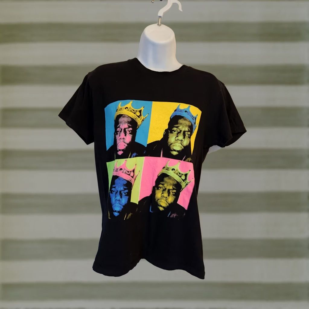 Vintage The Notorious BIG Shirt Womens S Small Black Crew Neck Short Sleeve Size S / US 4 / IT 40 - 1 Thumbnail