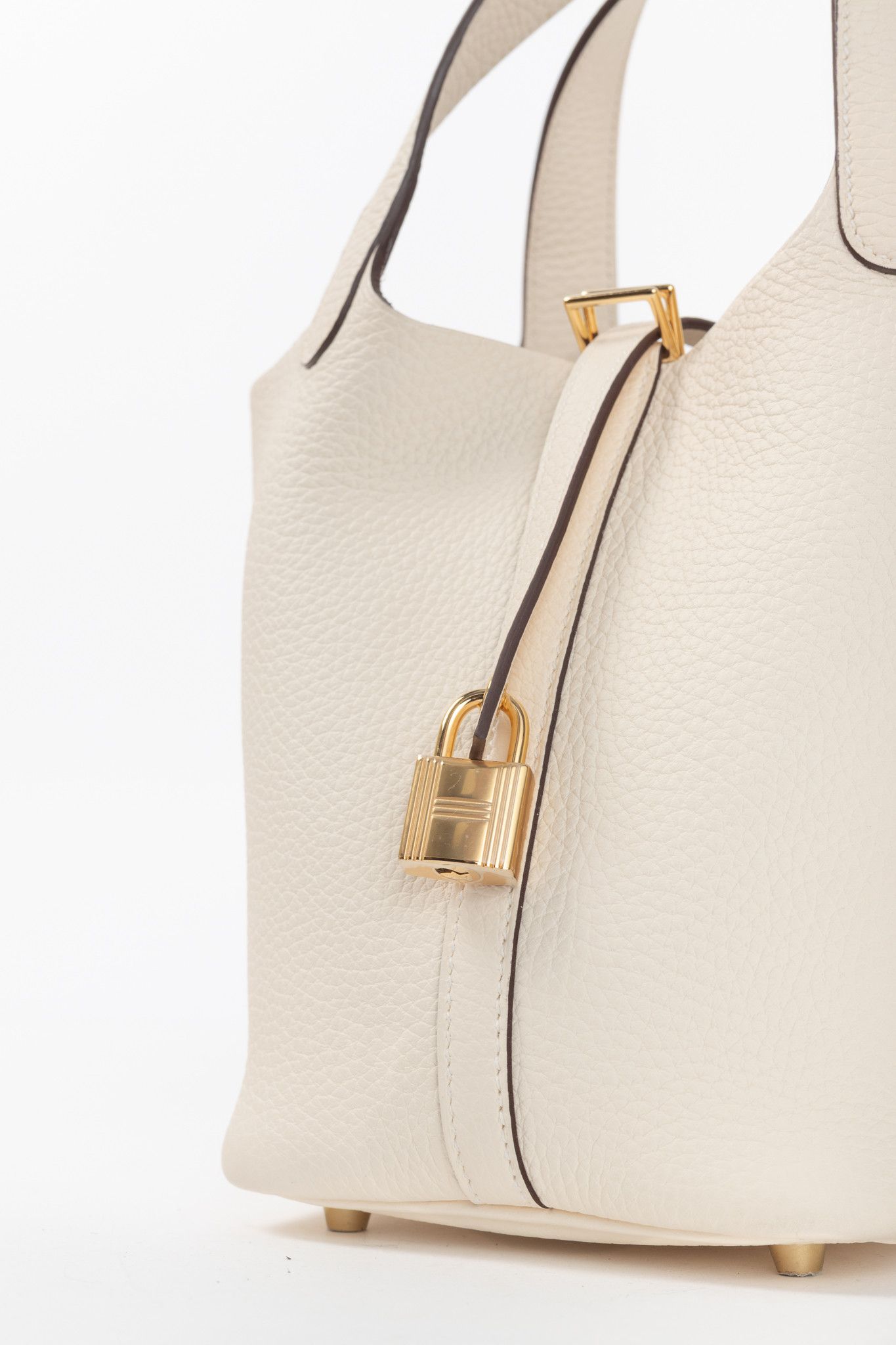 Hermes Hermes Picotin Lock 18 Beton Taurillon Clemence Leather Tote Size ONE SIZE - 7 Thumbnail