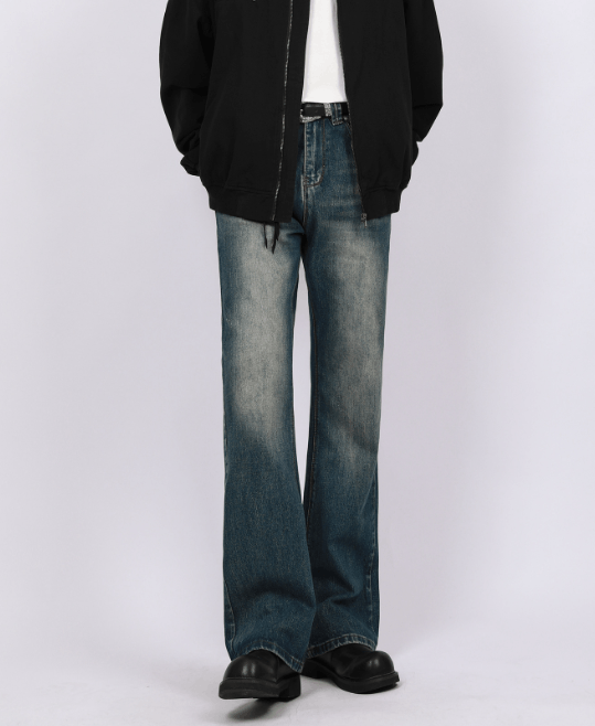 Japanese Brand American men's loose cleanfit straight flared vintage jeans Size US 32 / EU 48 - 2 Thumbnail