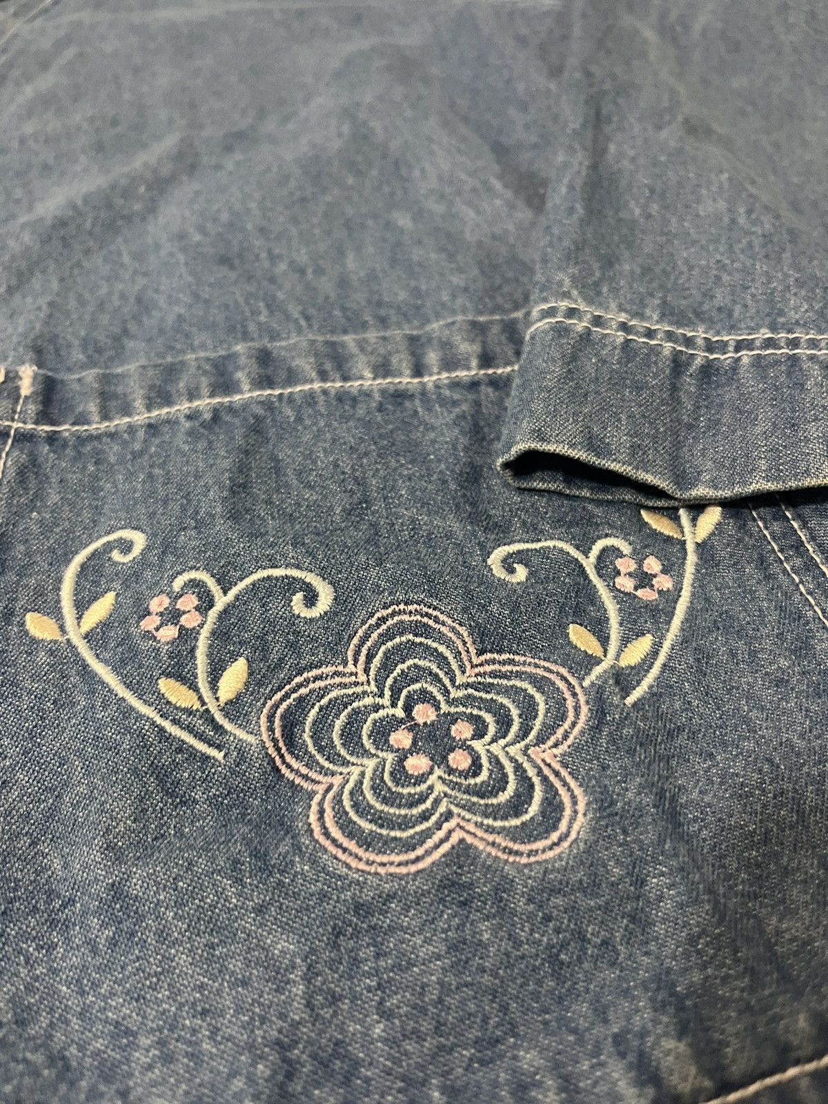 Vintage Vintage 90s Denim Butterfly Chore Coat. Sz XXL Size XXL / US 16-18 / IT 52-54 - 5 Thumbnail
