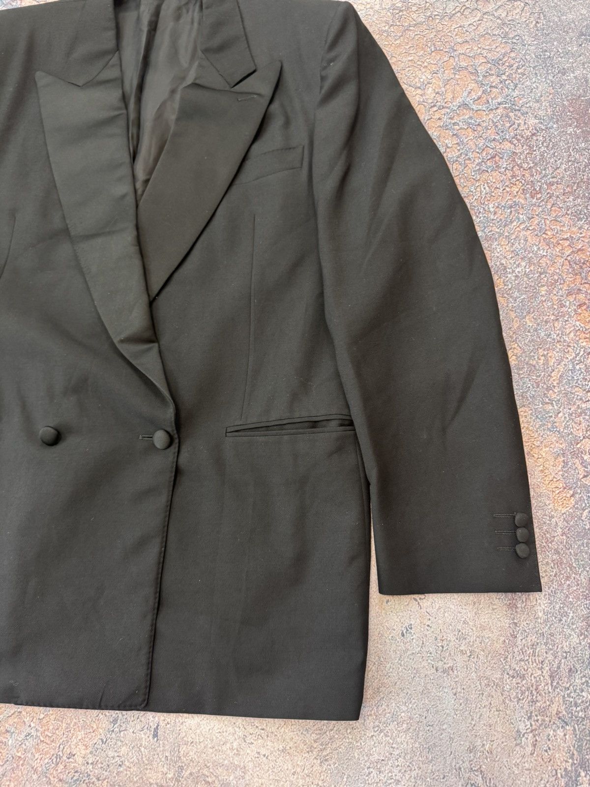 Canali Canali Black Blazer Jacket Suit Size 42L - 4 Thumbnail