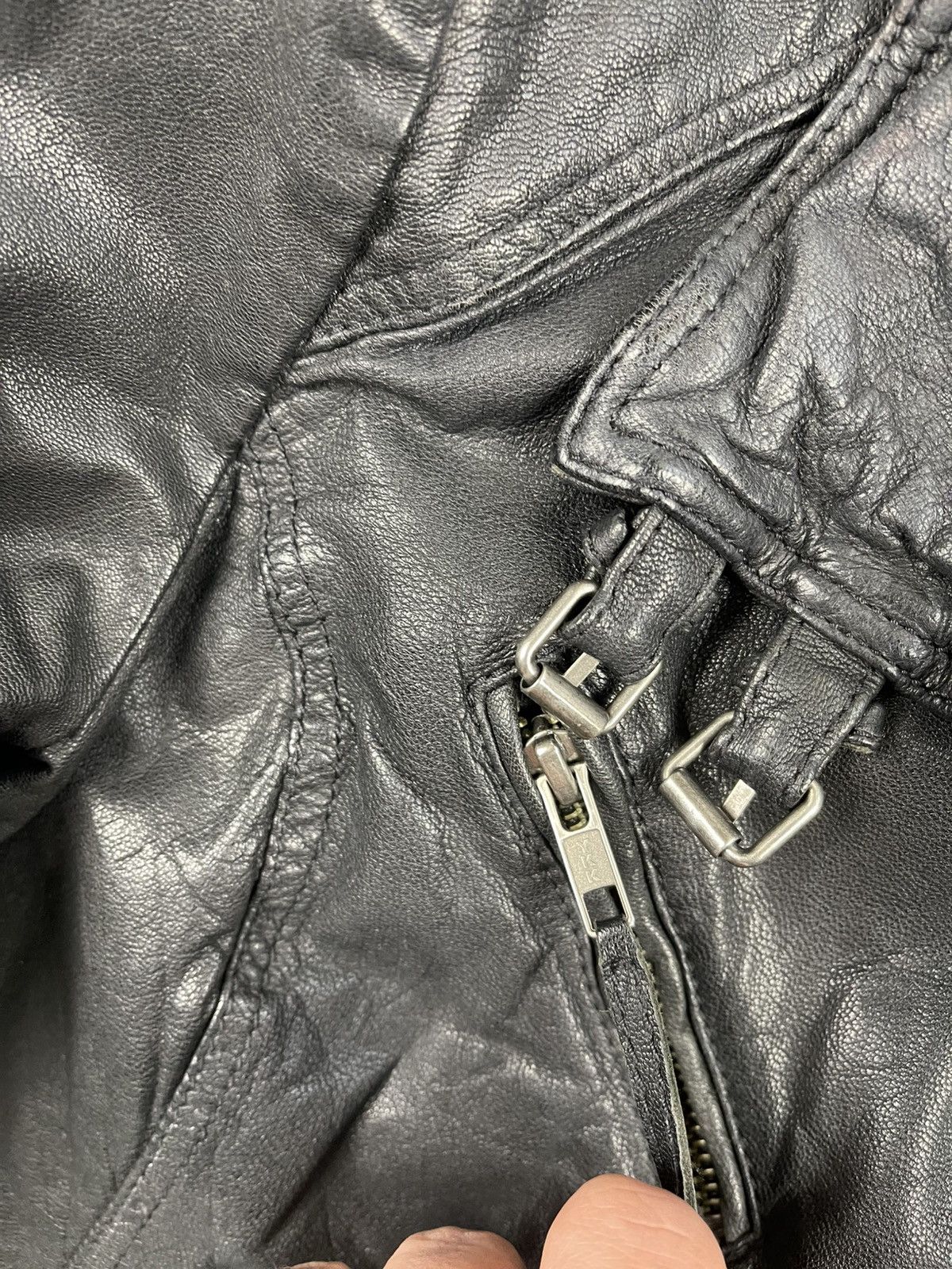 Allsaints Allsaints Belvedere Women Leather Biker Bomber Jacket UK12 Size M / US 6-8 / IT 42-44 - 5 Thumbnail