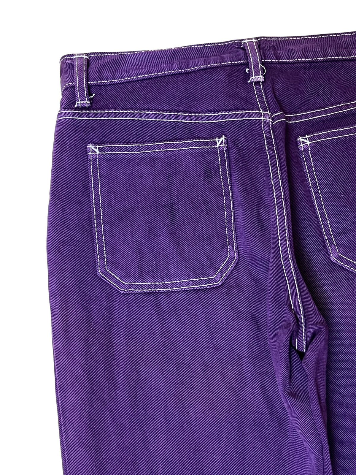 Japanese Brand VINTAGE JAPANESE NUVE PURPLE BUSHPANT FLARE DENIM Size US 29 - 9 Thumbnail