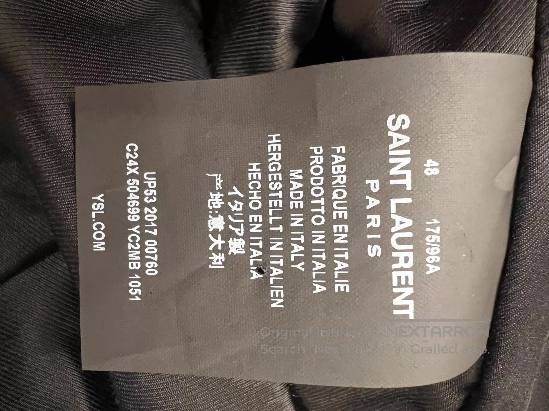 Saint Laurent Paris Multi. Size US M / EU 48-50 / 2 - 7 Thumbnail