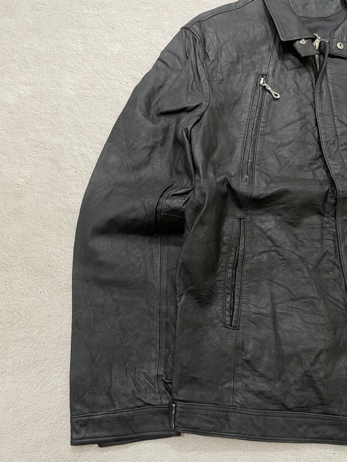 14th Addiction 2000s Japanese Black Leather Jacket Multi Pocket If6was9 LGB Size US L / EU 52-54 / 3 - 3 Thumbnail