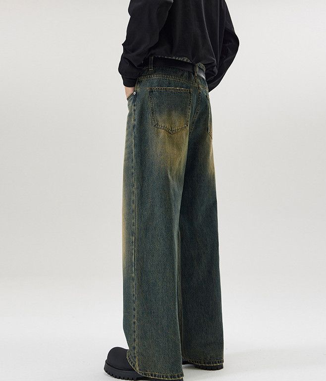 Vintage Men's washed distressed oversize flared jeans Size US 34 / EU 50 - 3 Thumbnail