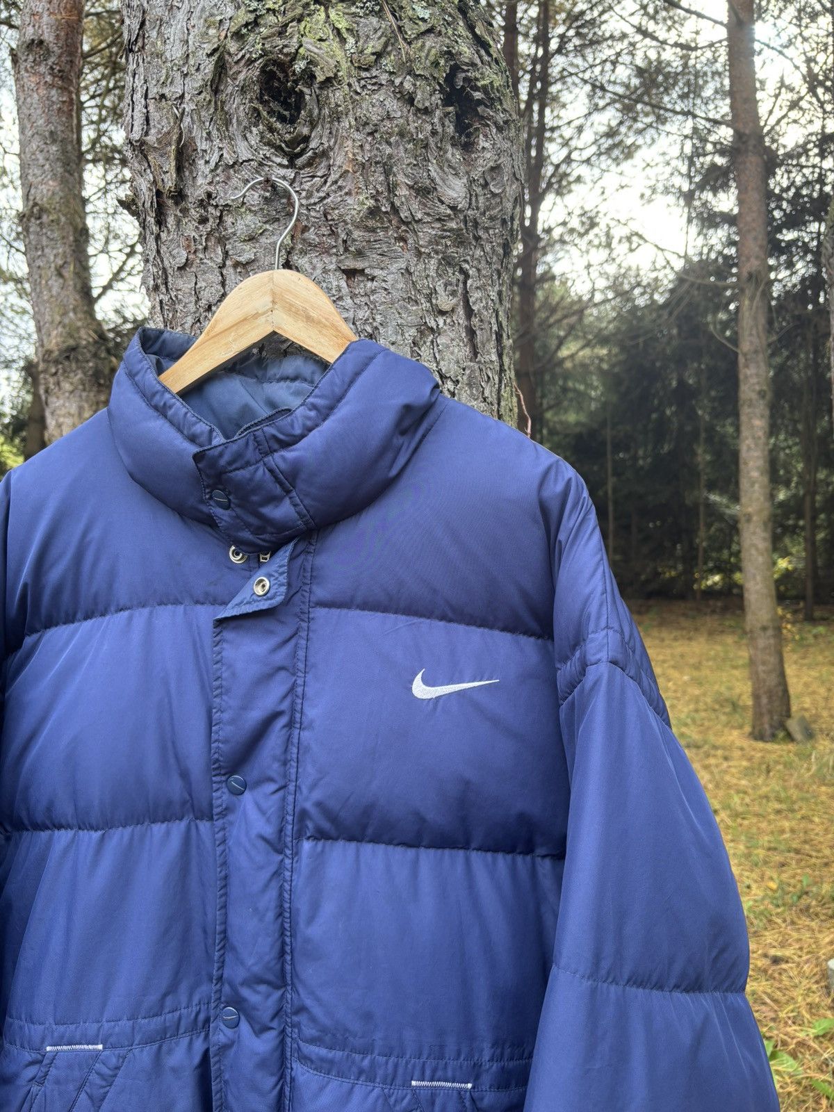 Nike Vintage Nike Swoosh Puffer Jacket Size US L / EU 52-54 / 3 - 2 Thumbnail