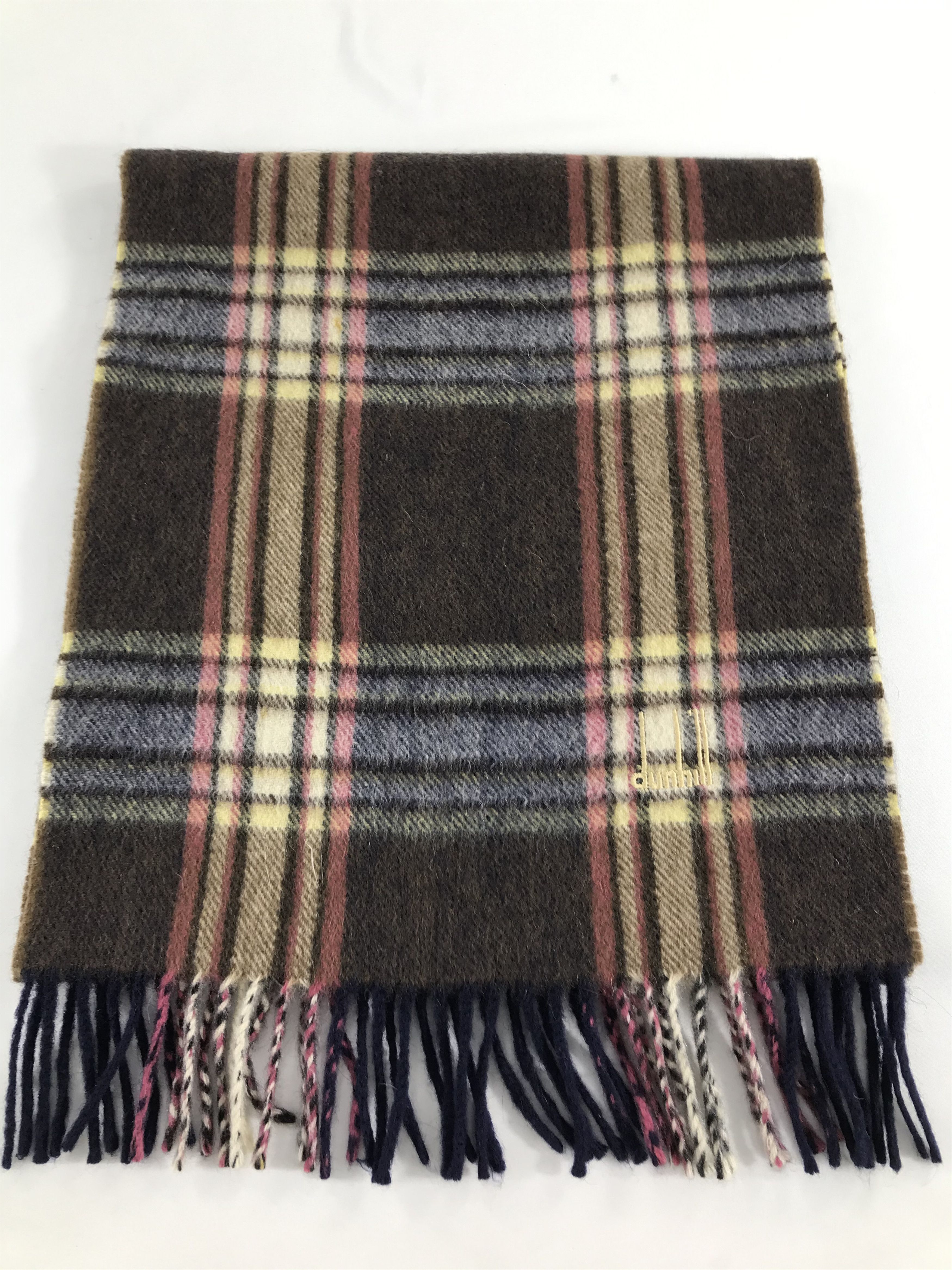 Alfred Dunhill Alfred Dunhill Tartan Cashmere Scarf Muffler V424 Size ONE SIZE - 2 Thumbnail