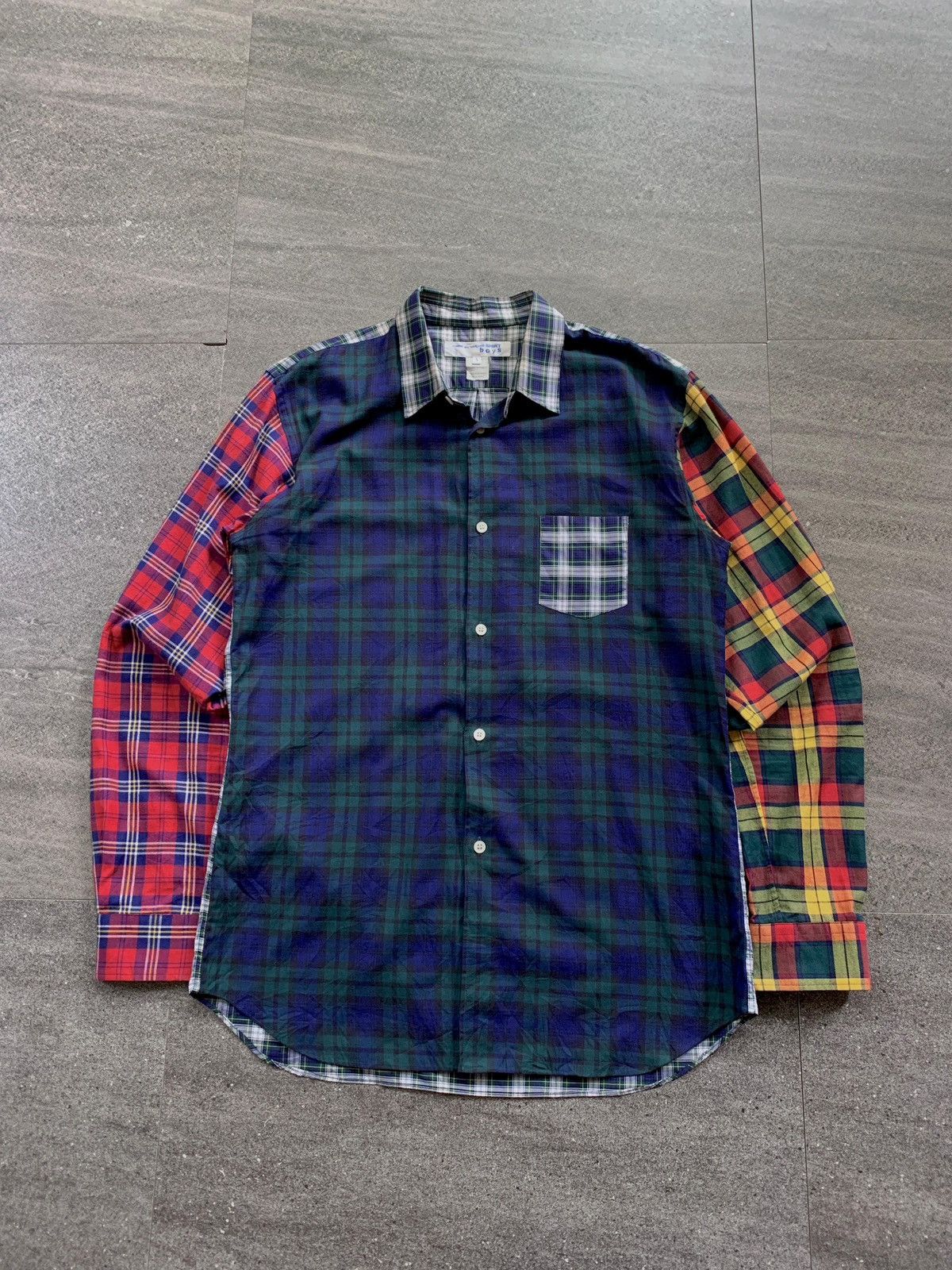 Comme des Garcons SHIRT FREE IMPORT TAX boys Multi Color Plaid Shirt Size US M / EU 48-50 / 2 - 2 Thumbnail