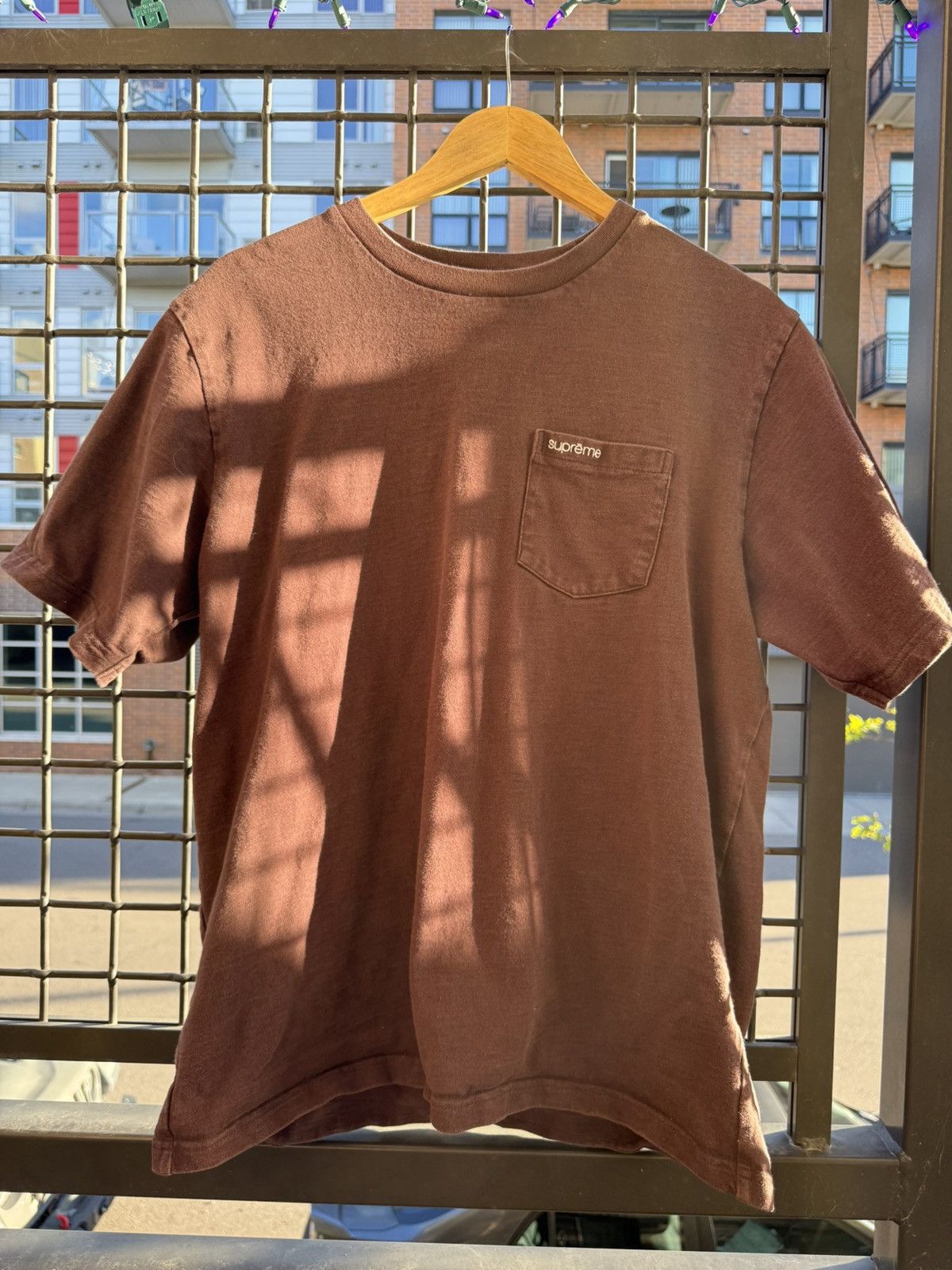 Supreme Supreme Classic Logo Brown Tee Size US L / EU 52-54 / 3 - 1 Thumbnail