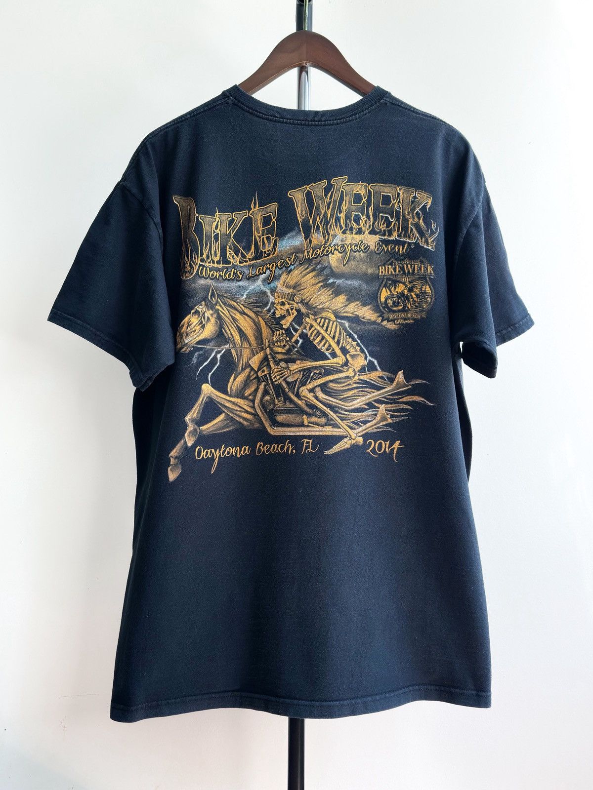 Vintage VINTAGE Y2K BIKE WEEK DAYTONA BEACH FLORIDA 2014 GRAPHIC TEE Size US XL / EU 56 / 4 - 1 Thumbnail