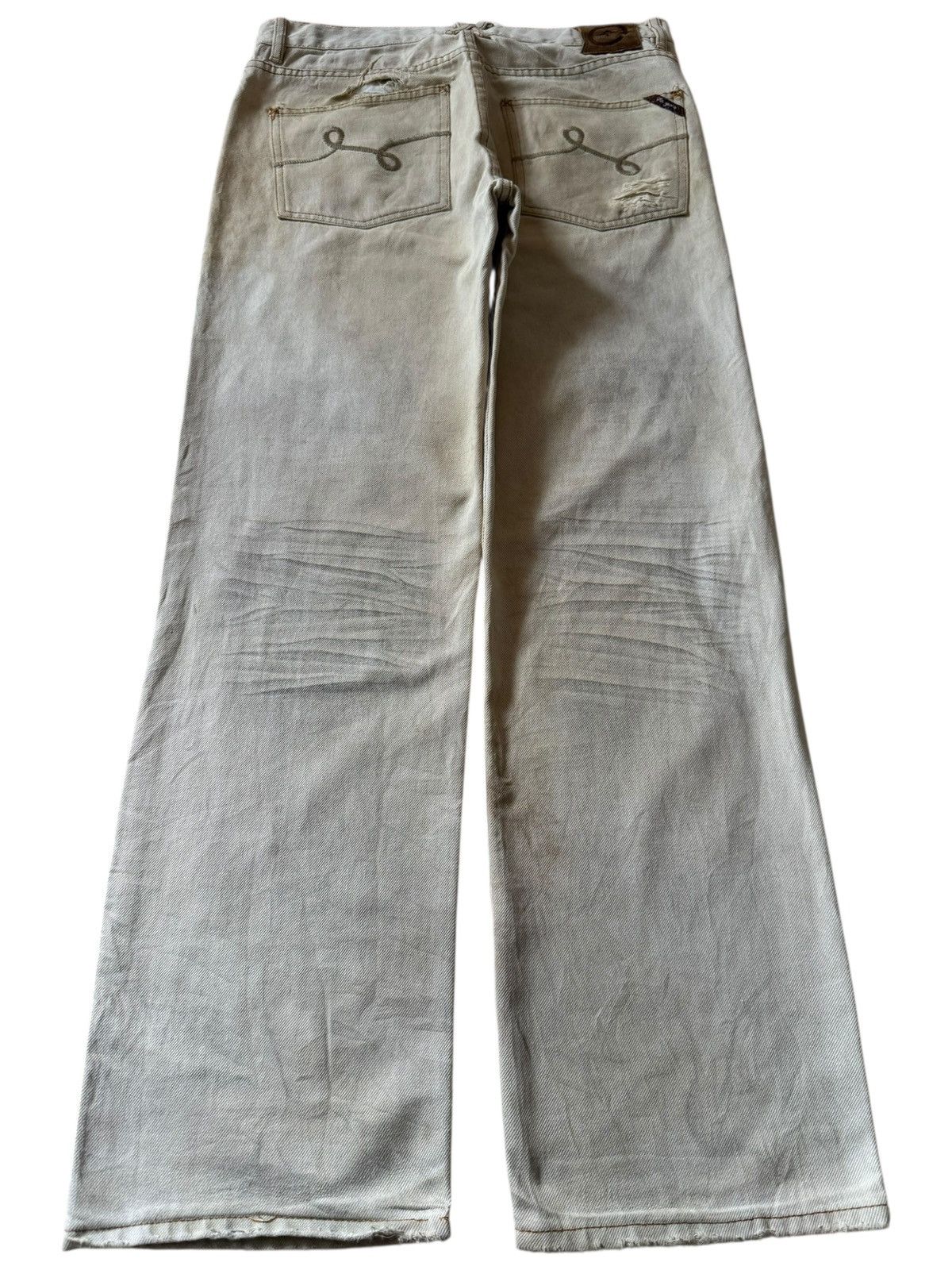 LRG Vintage LRG Rusty Wash Distressed Baggy Jeans Size US 33 - 2 Thumbnail