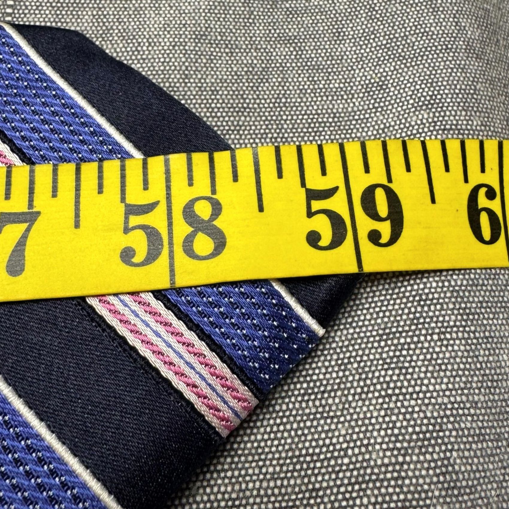 Ermenegildo Zegna Ermenegildo Zegna Tie Mens Blue Striped Silk Cotton Classic Pointed Size ONE SIZE - 4 Thumbnail