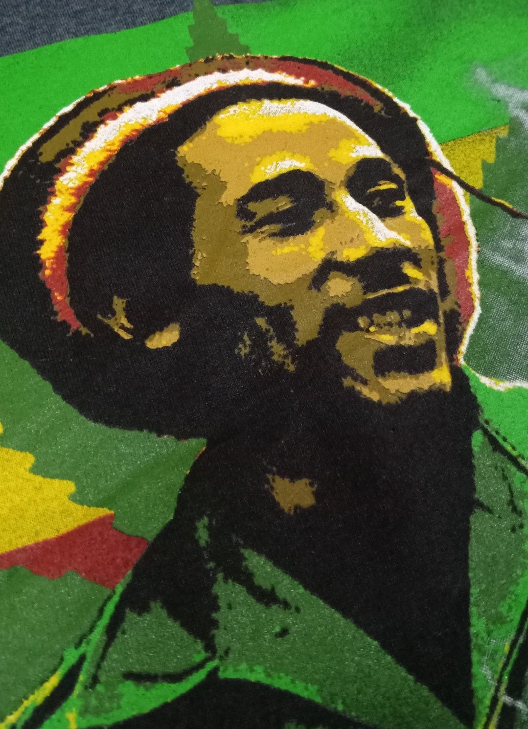 Bob Marley × Legendary Goods × Reel Legends Vintage Bob Marley Rasta Flag T-shirt Size US XL / EU 56 / 4 - 8 Thumbnail