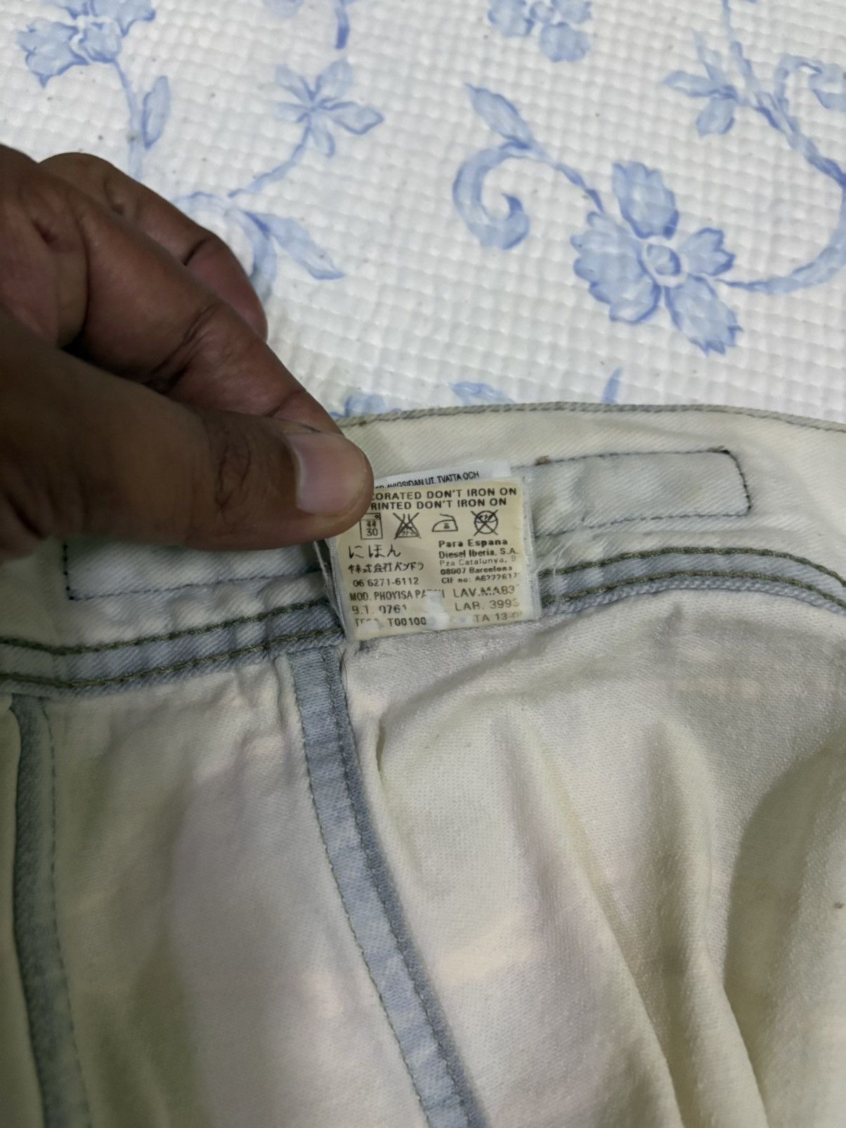Diesel Diesel White Denim Type 3 Design Size US L / EU 52-54 / 3 - 25 Thumbnail