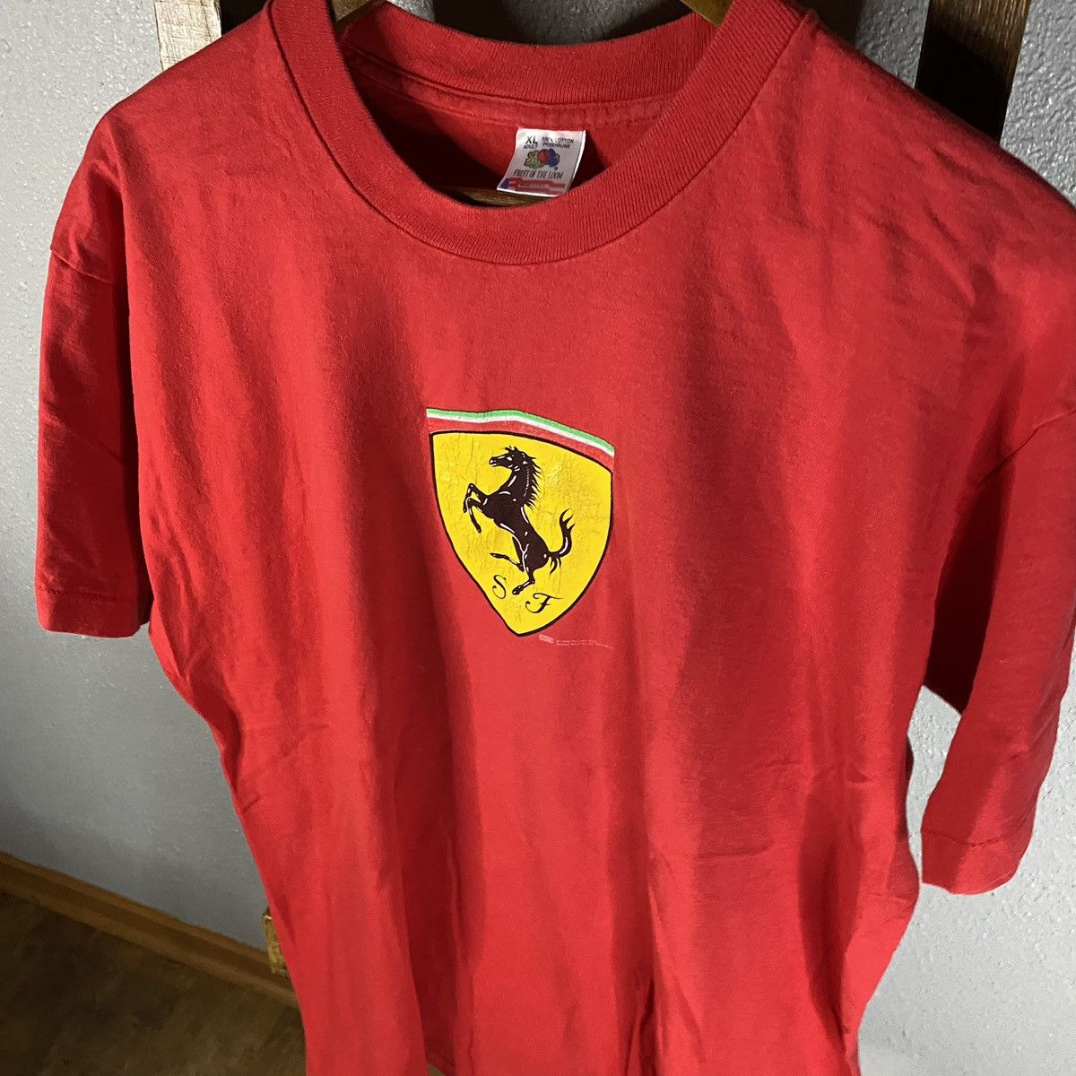 Ferrari × Vintage Vintage Ferrari Logo Shirt Size US L / EU 52-54 / 3 - 4 Thumbnail