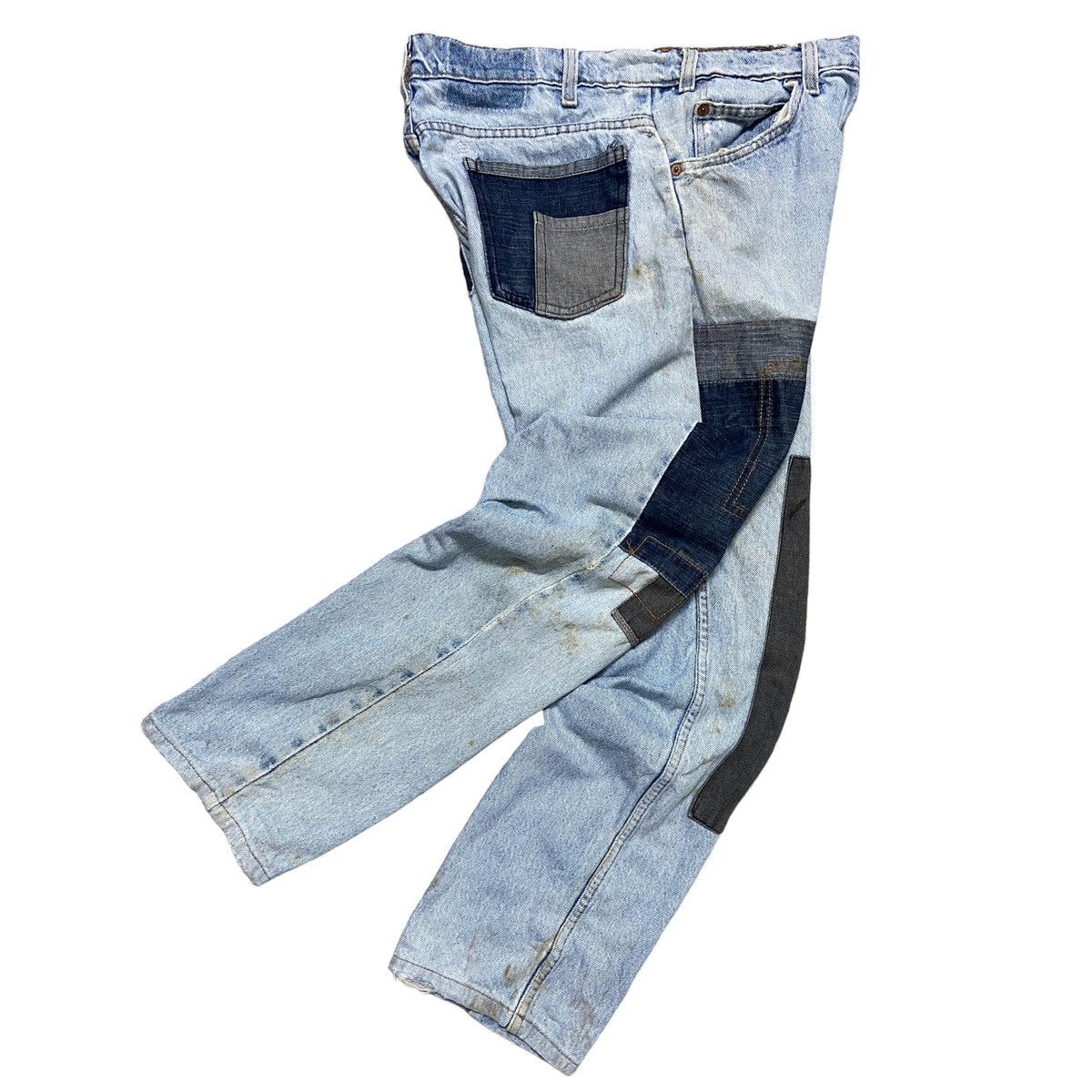 image of Distressed Denim x Levis Levi’S X Kalimera Patchwork Denim in Blue, Men's (Size 33)