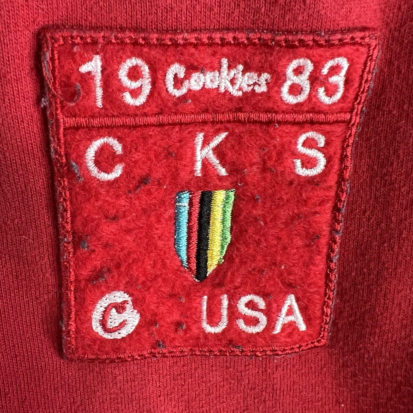 Vintage VTG Cookies CKS Sweat Shorts Mens S Red Cotton Puttin In Work Jersey 28X9 Size US S / EU 44-46 / 1 - 6 Thumbnail