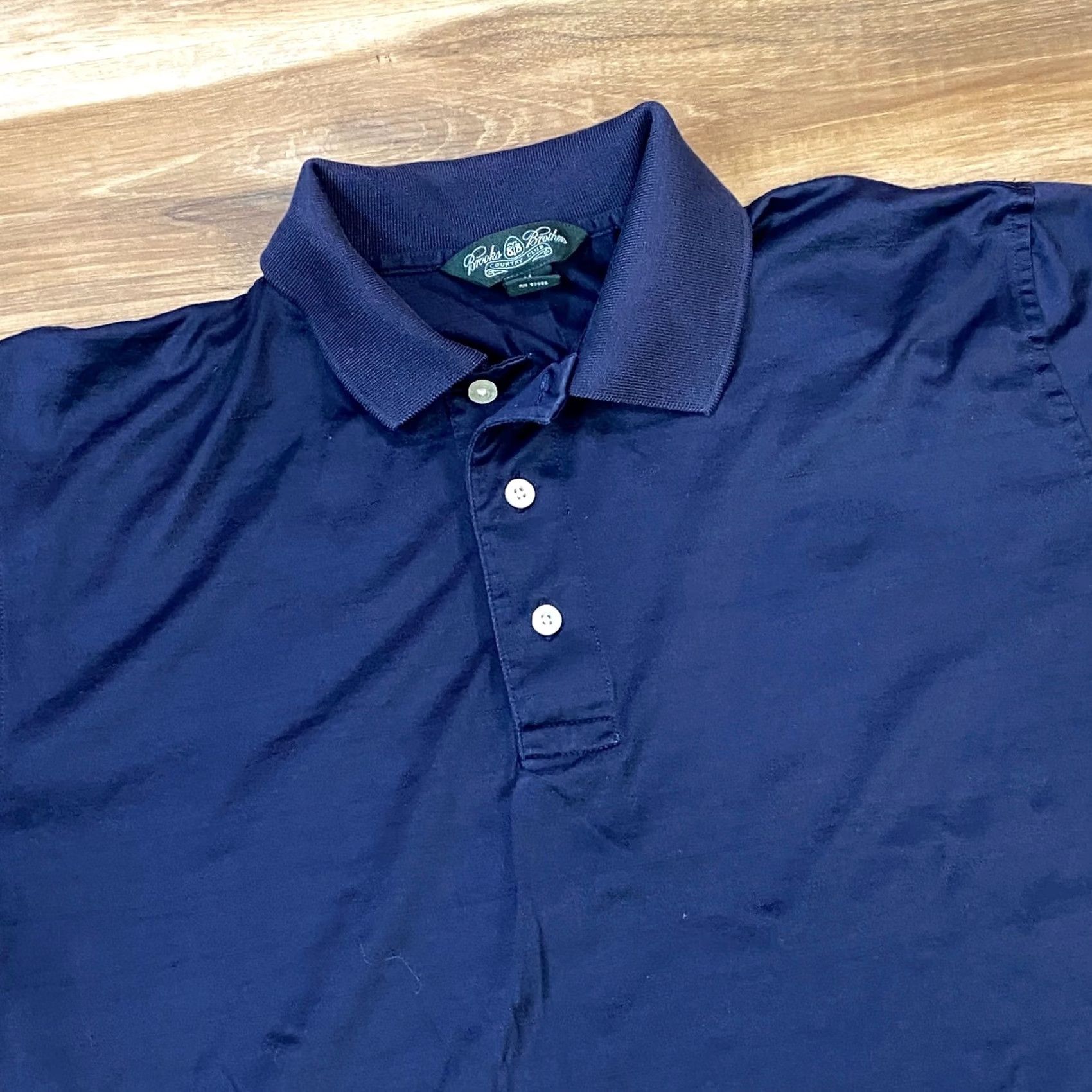 Brooks Brothers Brooks Brothers Polo Shirt Men M Classic 100% Cotton Knit Navy Blue Country Club Shirt Mens Short Sleeve Striped Cotton Knit Golf Casual Sportswear Size US M / EU 48-50 / 2 - 2 Thumbnail