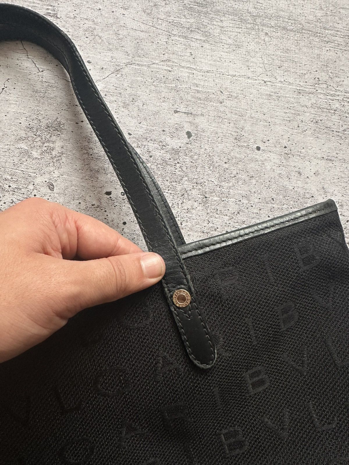 Bvlgari × Vintage Women's Bvlgari Monogram Black Handle Bag Size ONE SIZE - 9 Thumbnail