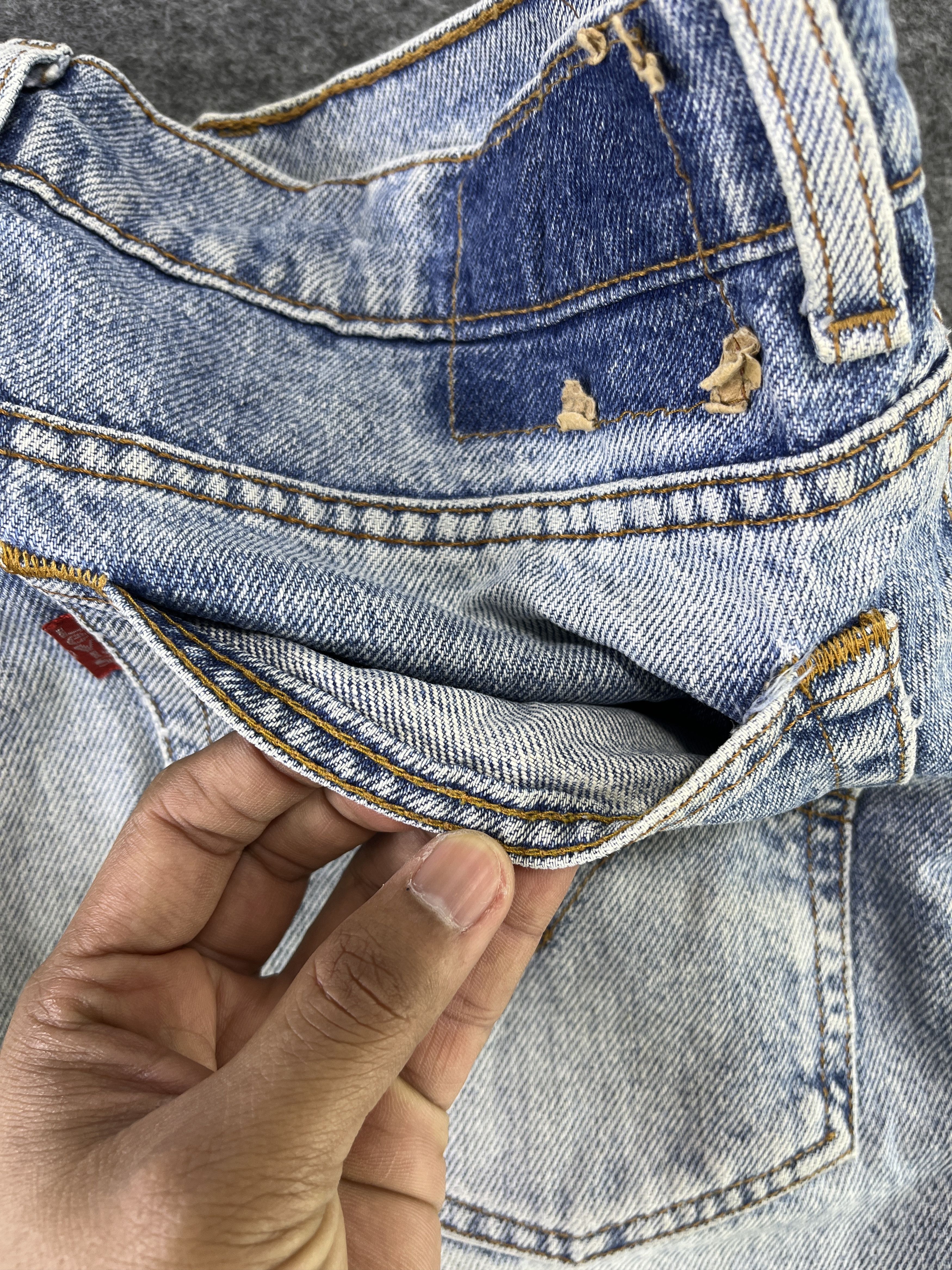 Levi's Vintage Levis Distressed Stone Wash Jeans - J824 Size US 30 / EU 46 - 6 Thumbnail