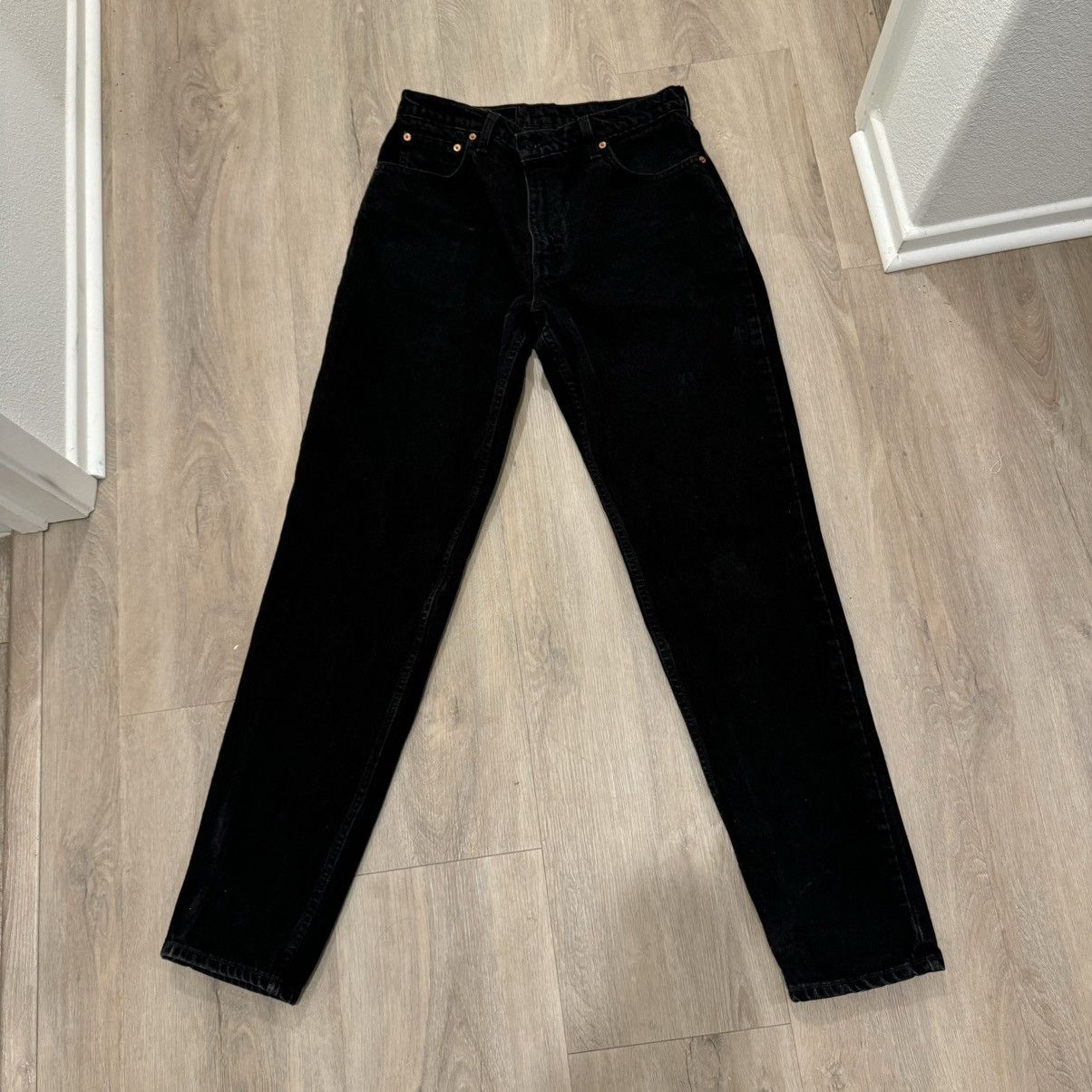 Levi's × Levi's Vintage Clothing Vintage 90s 550 Levi's Black Denim Pants Size US 34 / EU 50 - 2 Thumbnail