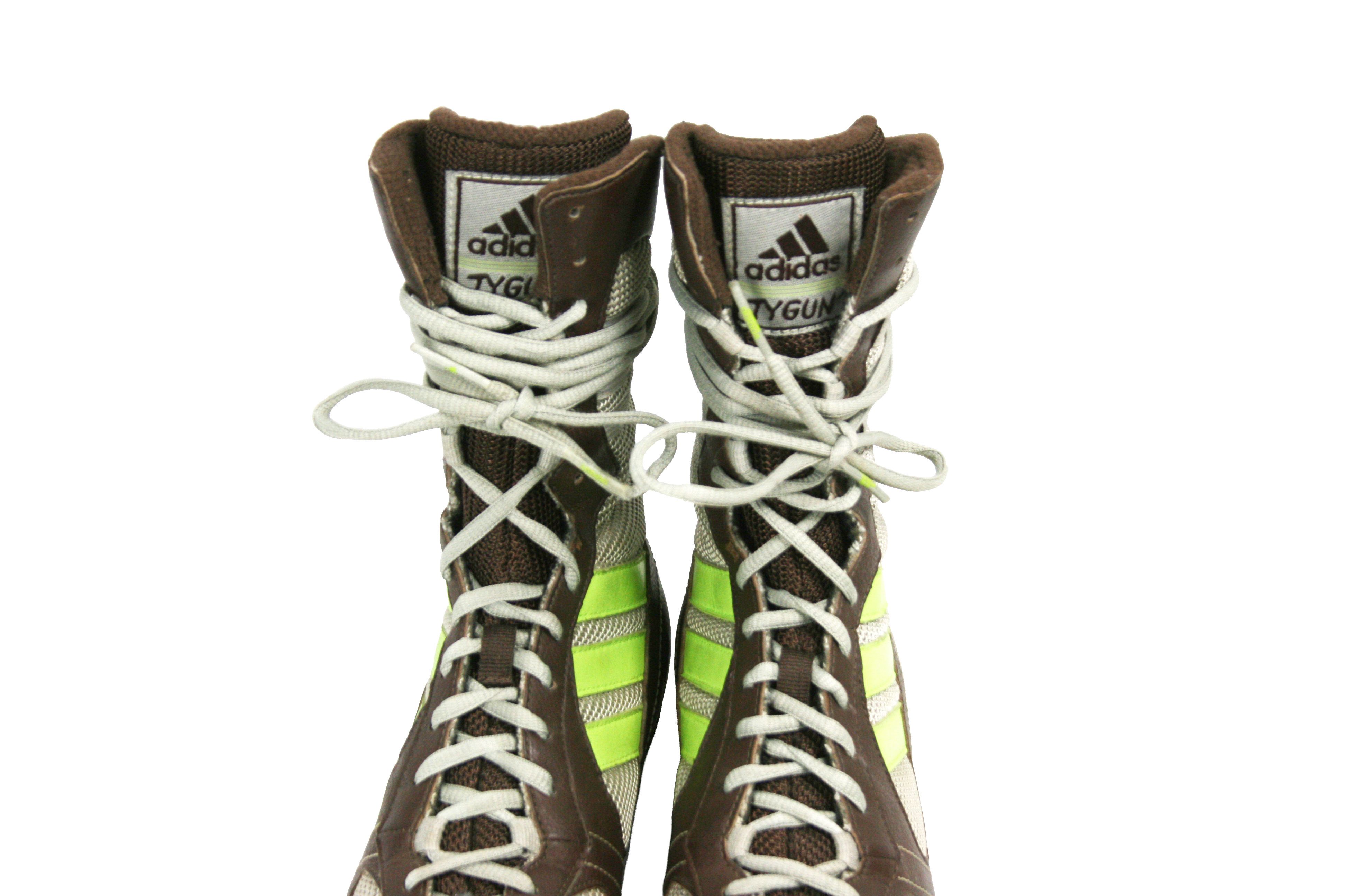 Adidas 2004 Tygun Boxing Y2K High Laced Boots Vintage Size US 8 / IT 38 - 11 Thumbnail