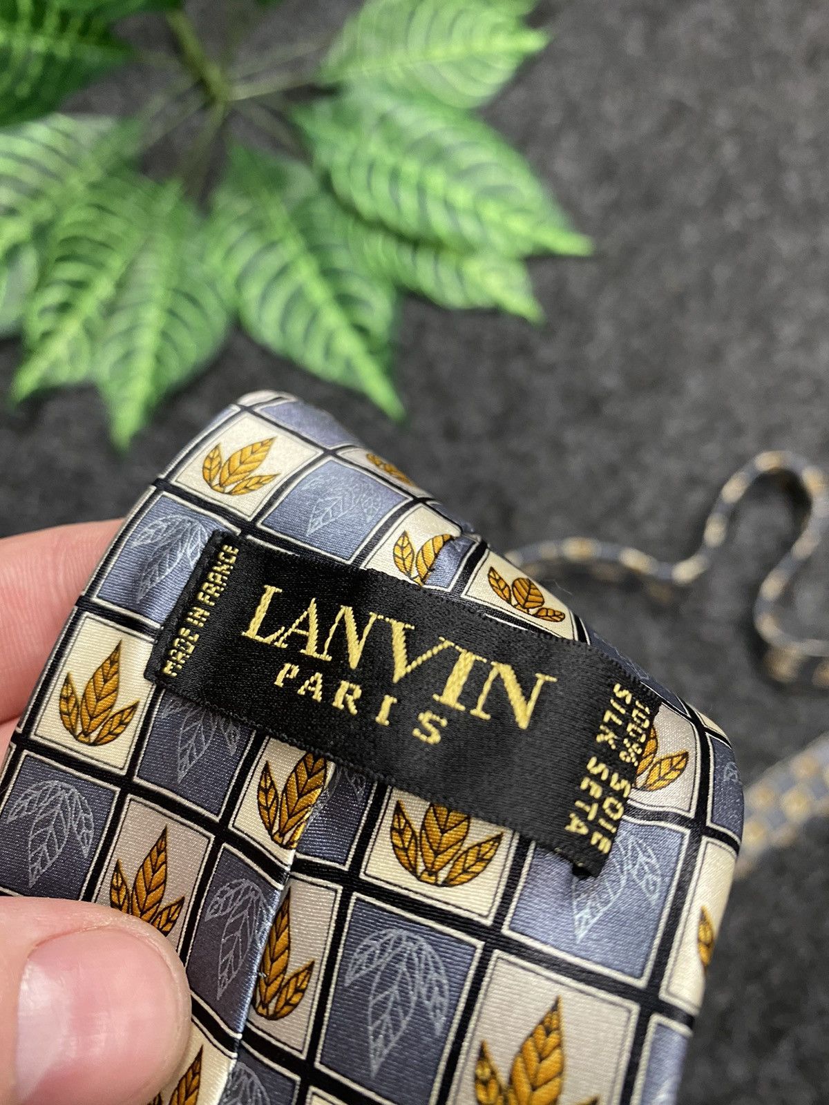 Lanvin Vintage silk tie LANVIN PARIS Size ONE SIZE - 3 Thumbnail