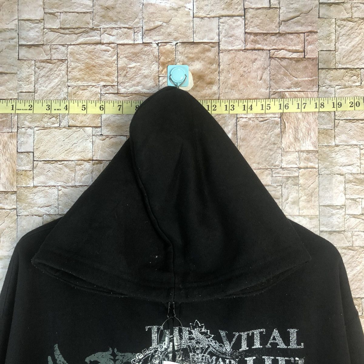 Japanese Brand DL Dino Bazzo punk skull Black sweatshirt Hoodie #A5 Size US XL / EU 56 / 4 - 4 Thumbnail