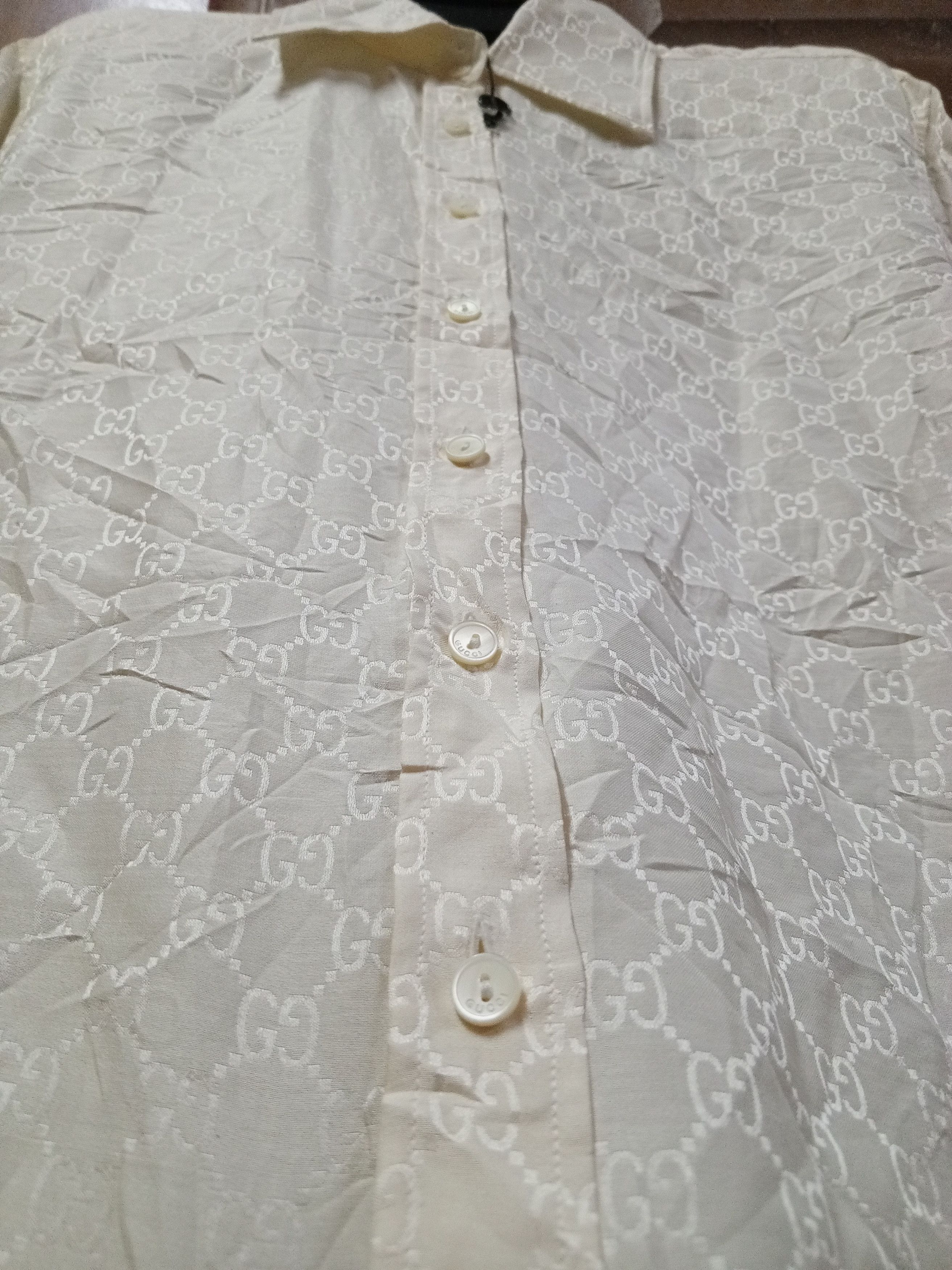 Gucci ‼️torn item‼️Gucci fodena lining doublure button ups VTG Size L / US 10 / IT 46 - 9 Thumbnail