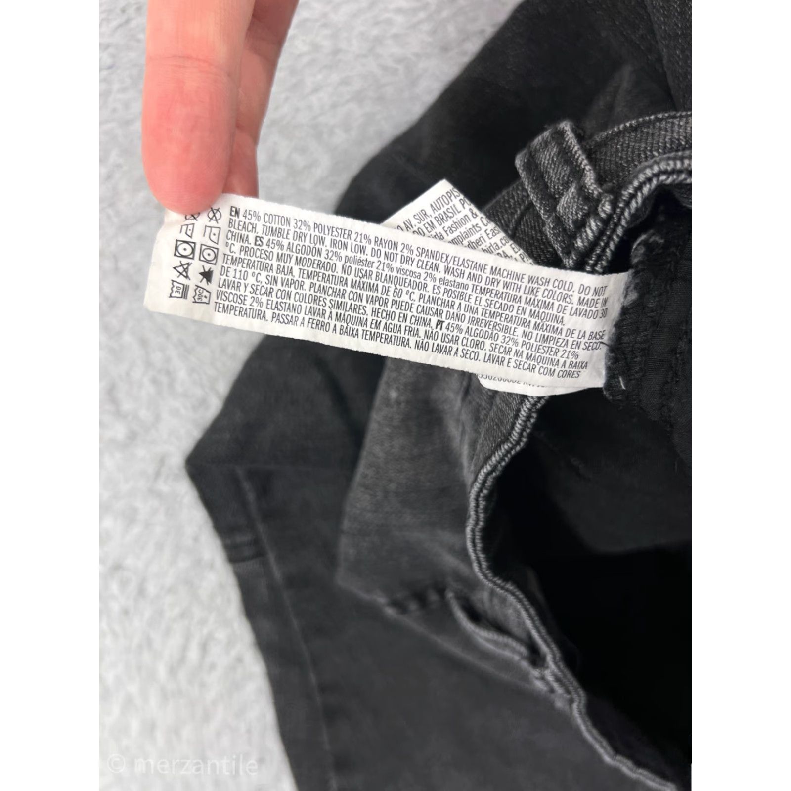 Forever 21 Forever 21 Jeans Women 27 Black Denim Flared 5-Pocket Stretch Cotton Button Fly Size 27" / US 4 / IT 40 - 6 Thumbnail