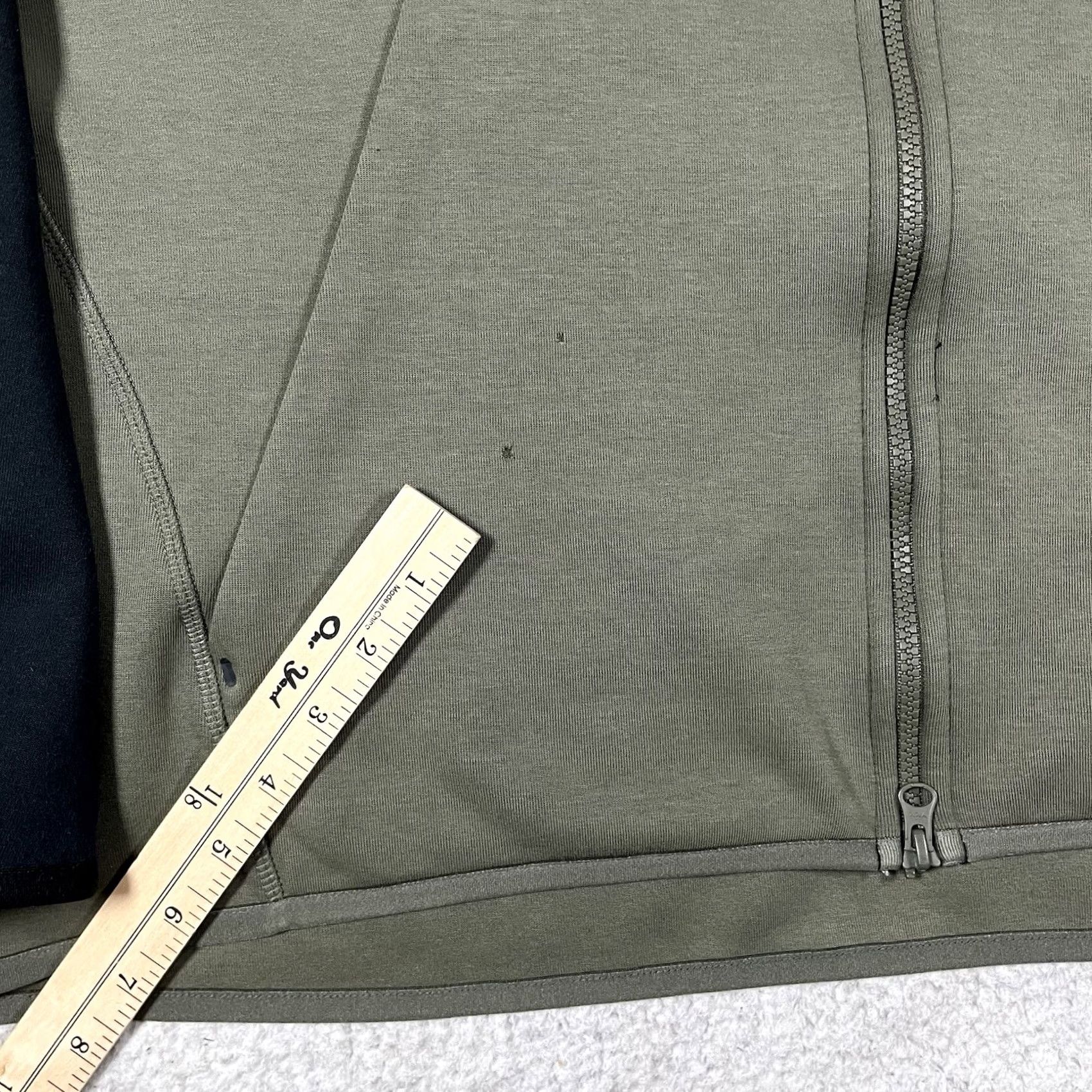 Nike Nike Tech Hoodie Mens 2XL Green Full Zip Jacket Pockets Fleece Sportswear Hip Hop Athletic Size US XXL / EU 58 / 5 - 2 Thumbnail