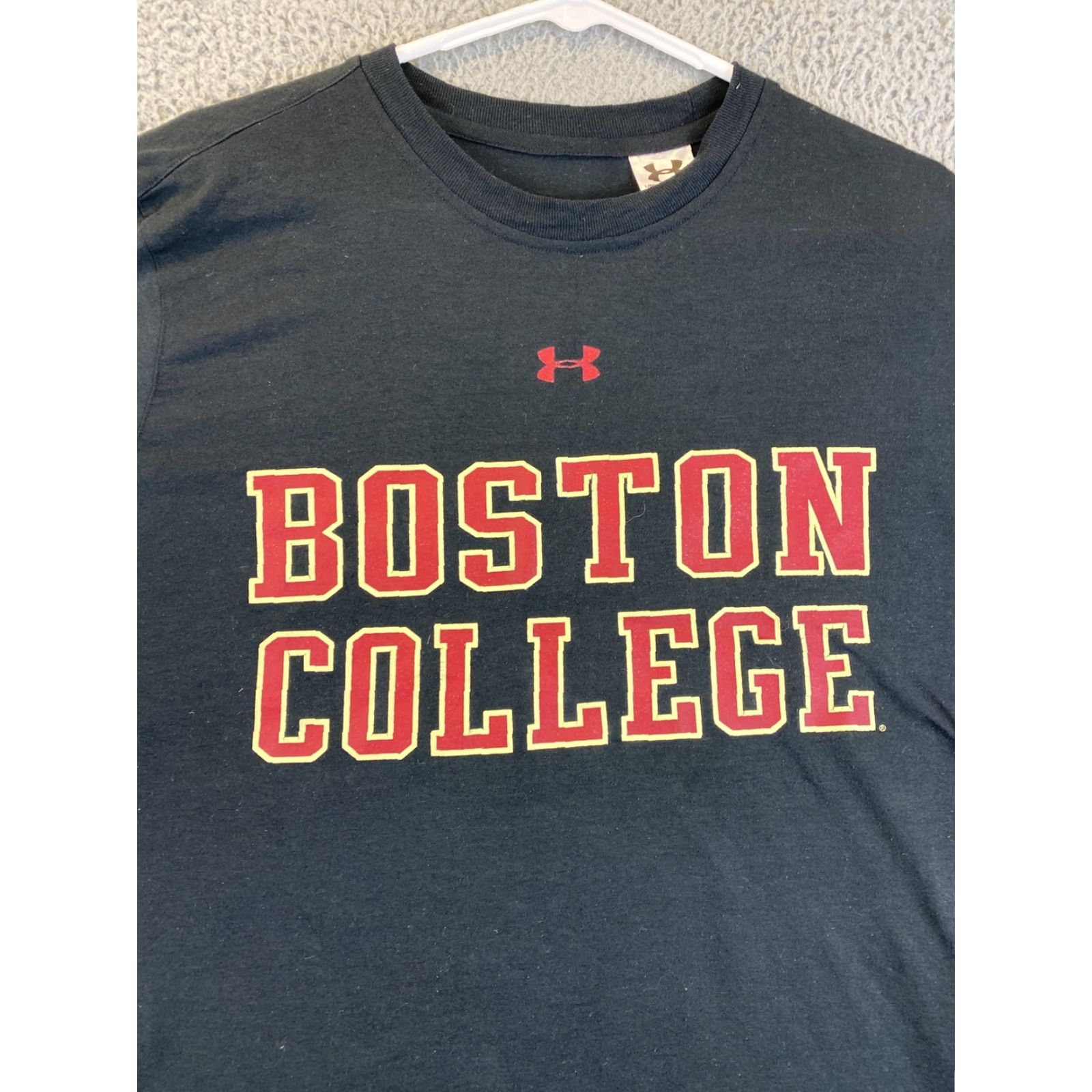 Under Armour VINTAGE Under Armour Boston College T-Shirt Men Large Black Activewear Cross Training Gym 78-24 Size US L / EU 52-54 / 3 - 2 Thumbnail