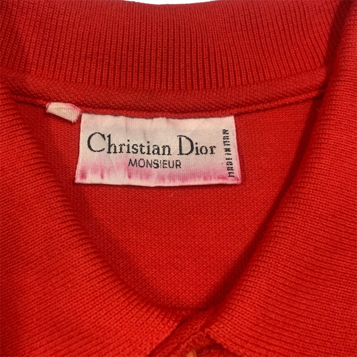Christian Dior Monsieur Vintage Christian Dior Red Polo Shirt Size US M / EU 48-50 / 2 - 6 Thumbnail