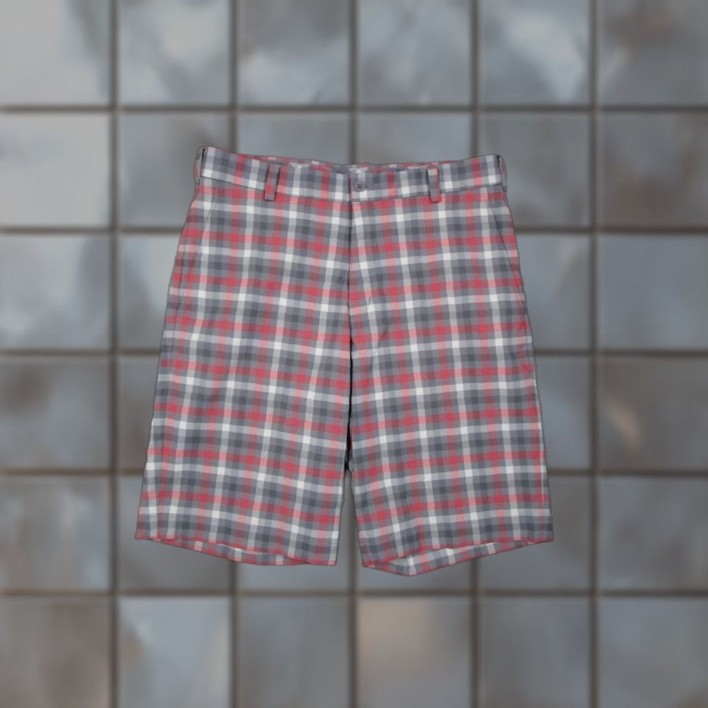 Nike Nike Dri-Fit Mens Gray Check Core golf shorts - 32, 10" inseam, Polyester Spandex, Belt Loops, Flat Front, 5-Pocket, Classic, Casual, Travel, Workwear Size US 32 / EU 48 - 1 Thumbnail