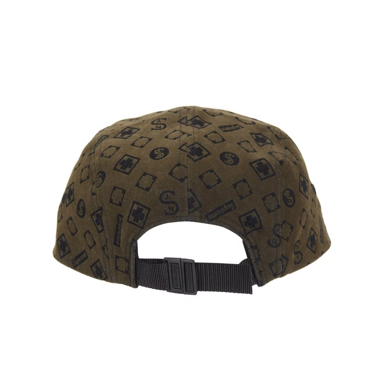 Supreme Supreme Flocked Denim Camp Cap Hat black brown Size:One Size Size ONE SIZE - 2 Thumbnail