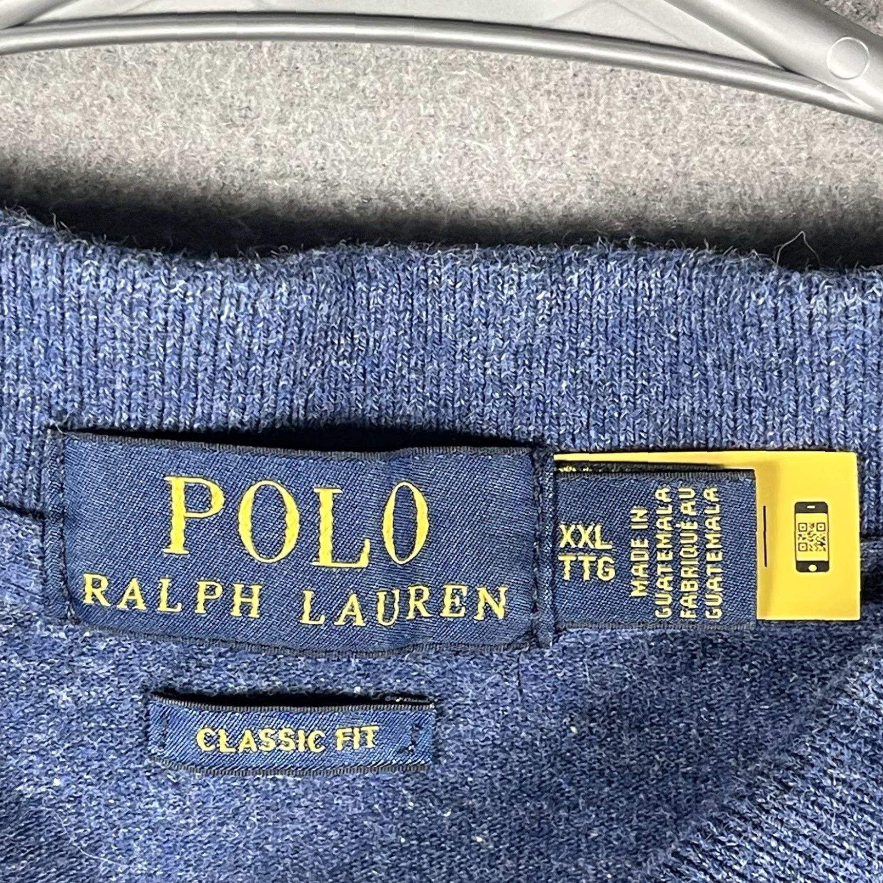 Polo Ralph Lauren Polo Ralph Lauren Polo Shirt Mens 2XL Classic Fit Short Sleeve Heather Blue Logo"]) Size US XXL / EU 58 / 5 - 4 Thumbnail