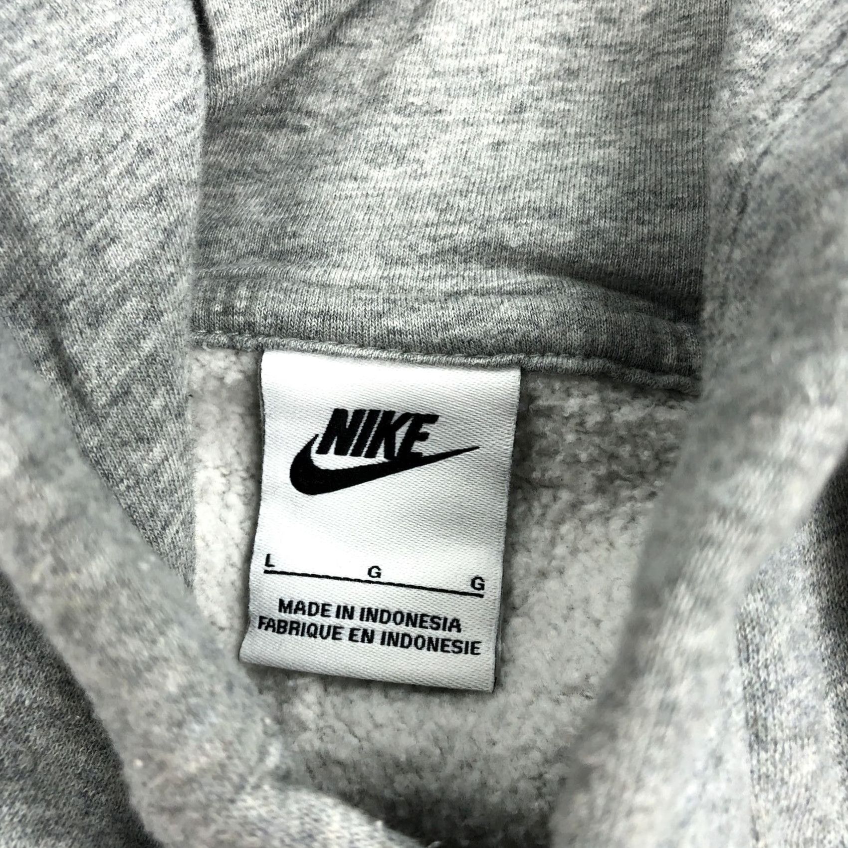Nike Nike Men's Gray Logo Pullover Hoodie Fleece Sweatshirt BV2973-063 Size L Size US L / EU 52-54 / 3 - 3 Thumbnail