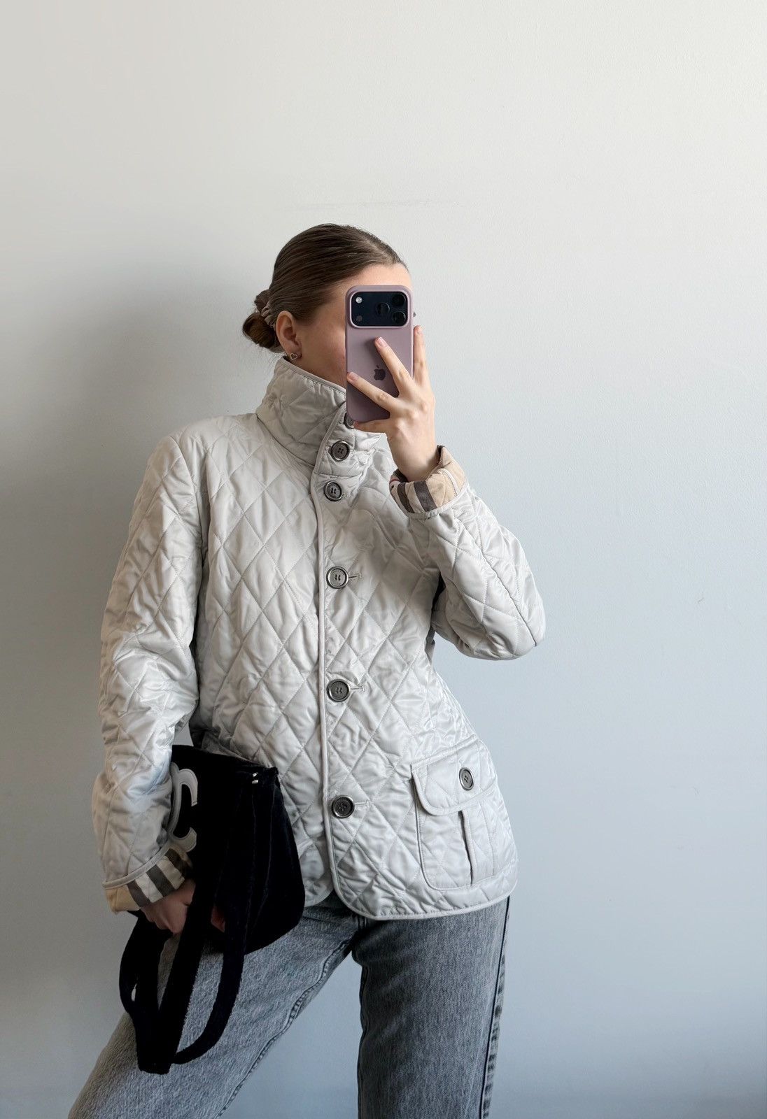 Burberry Vintage jacket quilted burberry brit gray medium Size M / US 6-8 / IT 42-44 - 6 Thumbnail