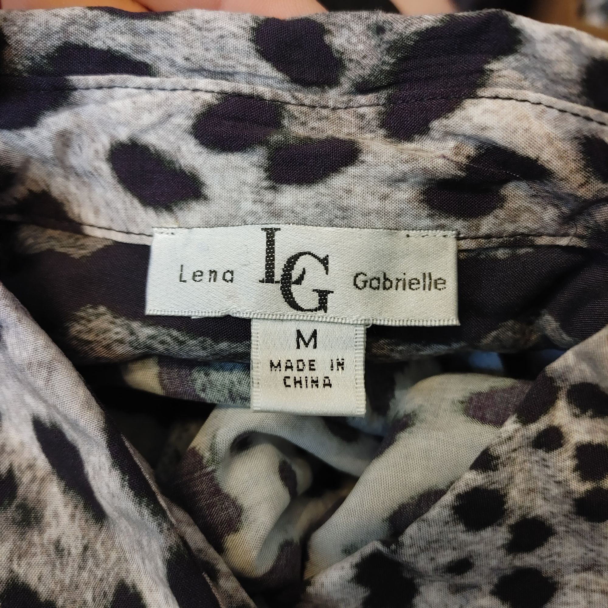 Other LENA GABRIELLE Womens M Animal Print Long Sleeve Button Up B Size M / US 6-8 / IT 42-44 - 3 Thumbnail