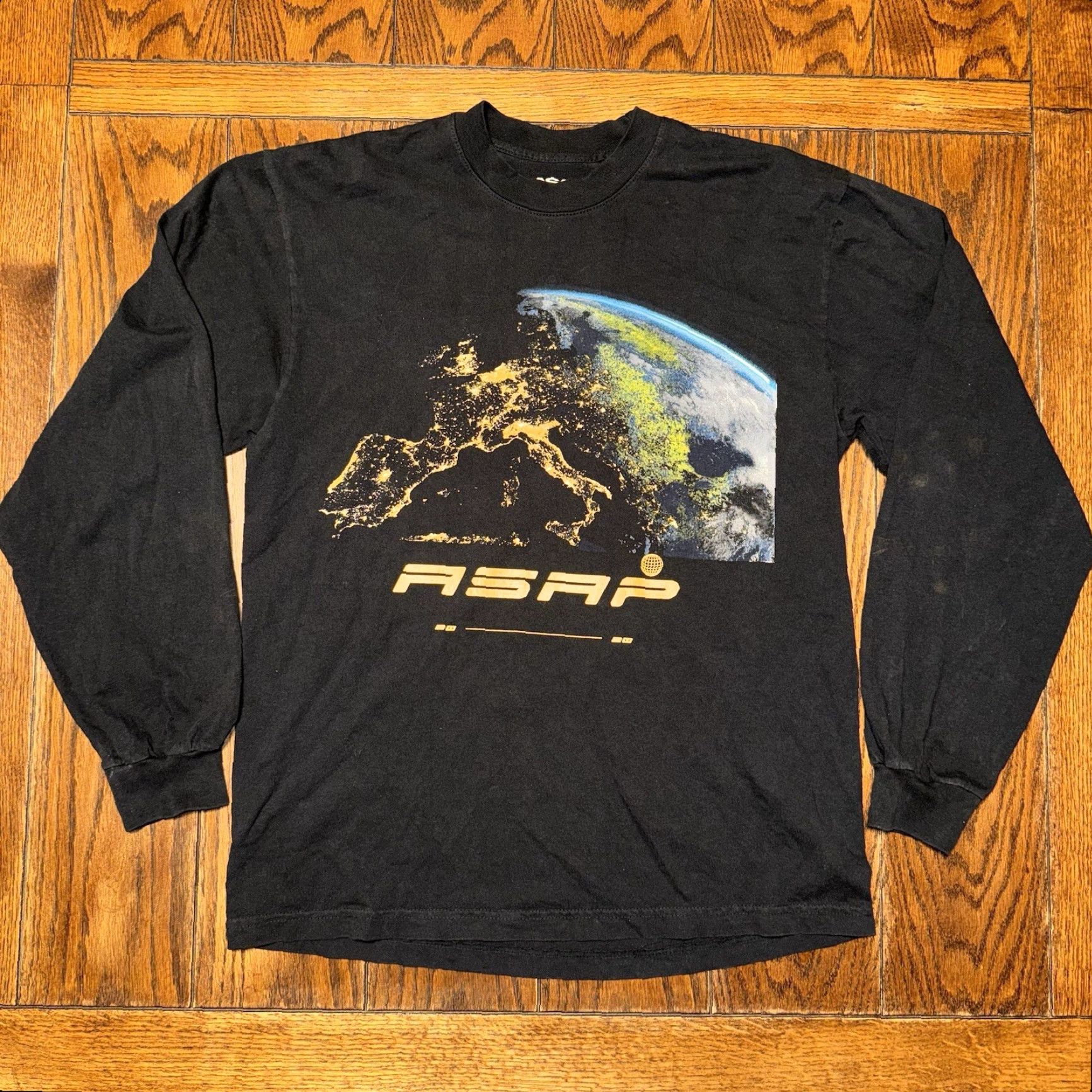 Vintage VINTAGE ASAP Worldwide Black Short Sleeve T Shirt Mens XS S? Size US M / EU 48-50 / 2 - 2 Thumbnail