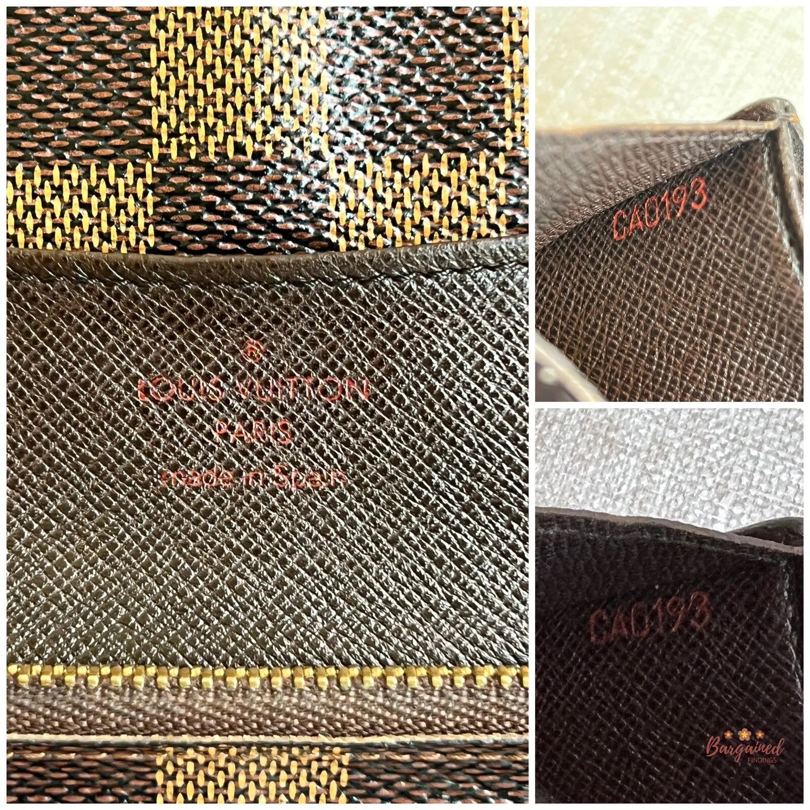 Louis Vuitton Louis Vuitton Damier Canvas Leather Emilie Long Wallet Size ONE SIZE - 7 Thumbnail